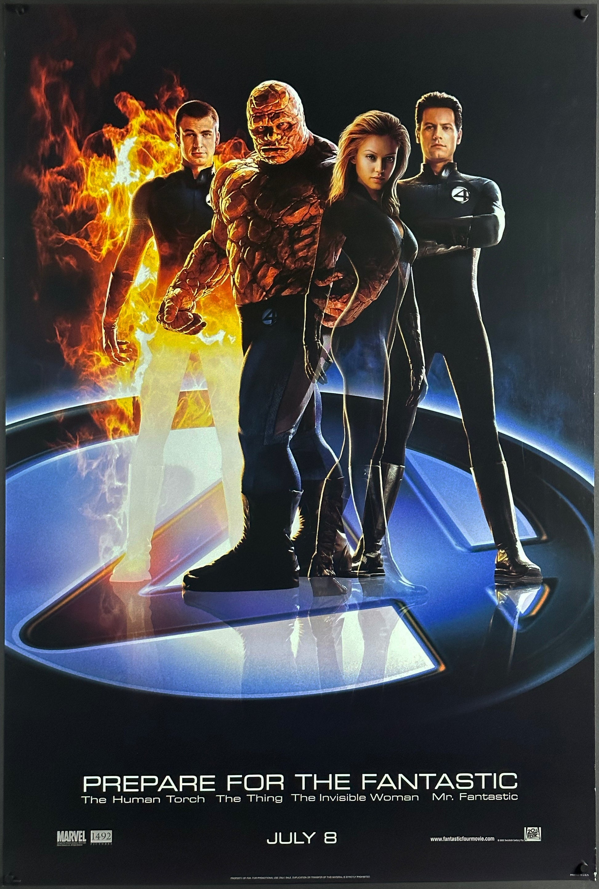 Fantastic Four US One Sheet (2005) - ORIGINAL RELEASE - posterpalace.com