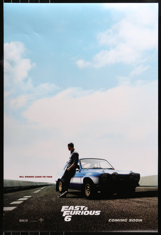 Fast & Furious 6 US One Sheet Teaser Walker Style (2013) - ORIGINAL RELEASE - posterpalace.com