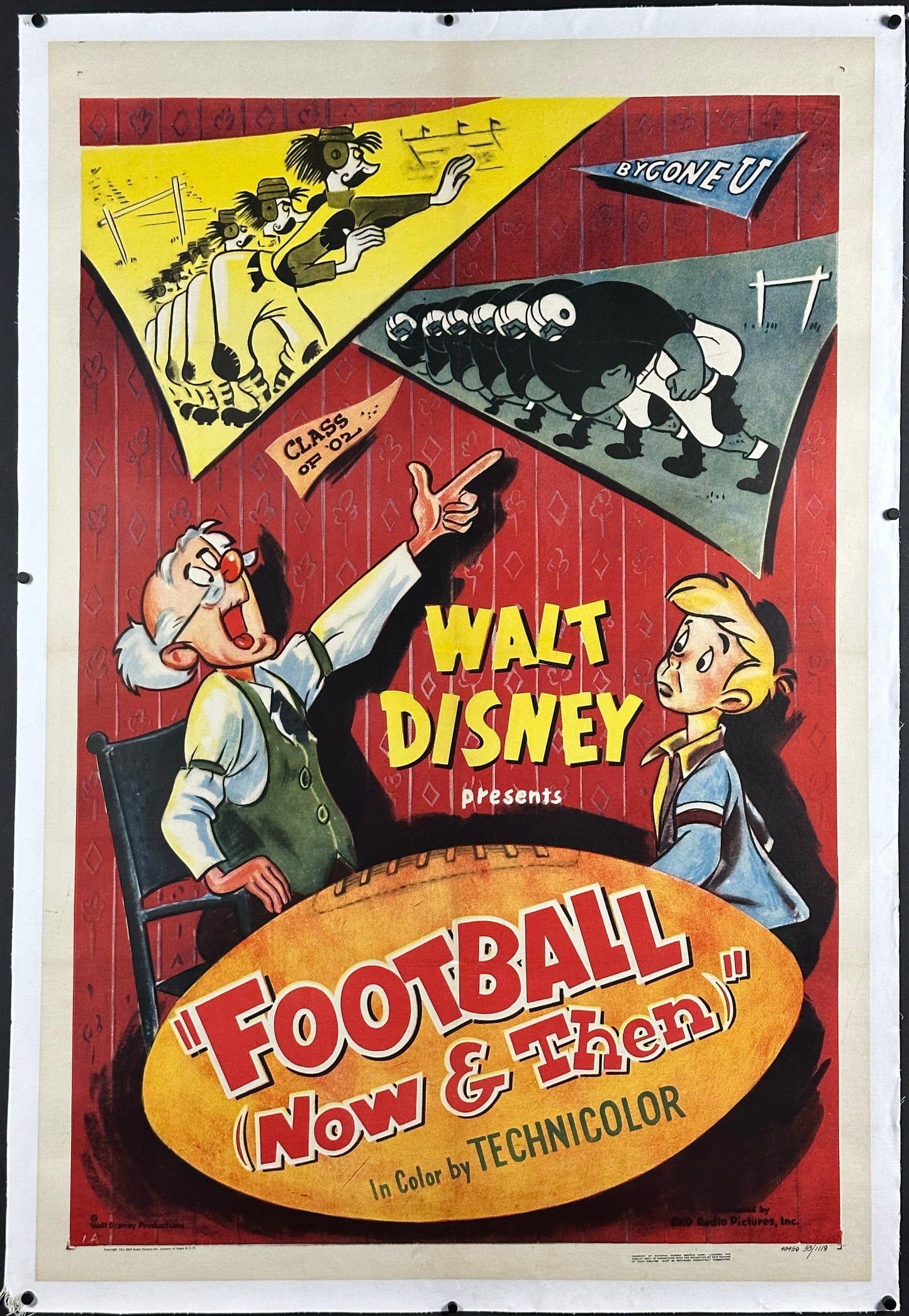 Football Now and Then US One Sheet (1953) - ORIGINAL RELEASE - posterpalace.com