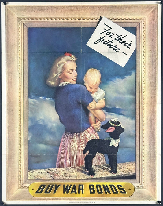"For Their Future" WWII War Bonds Poster by Albert Henry Munsell (1943) - posterpalace.com