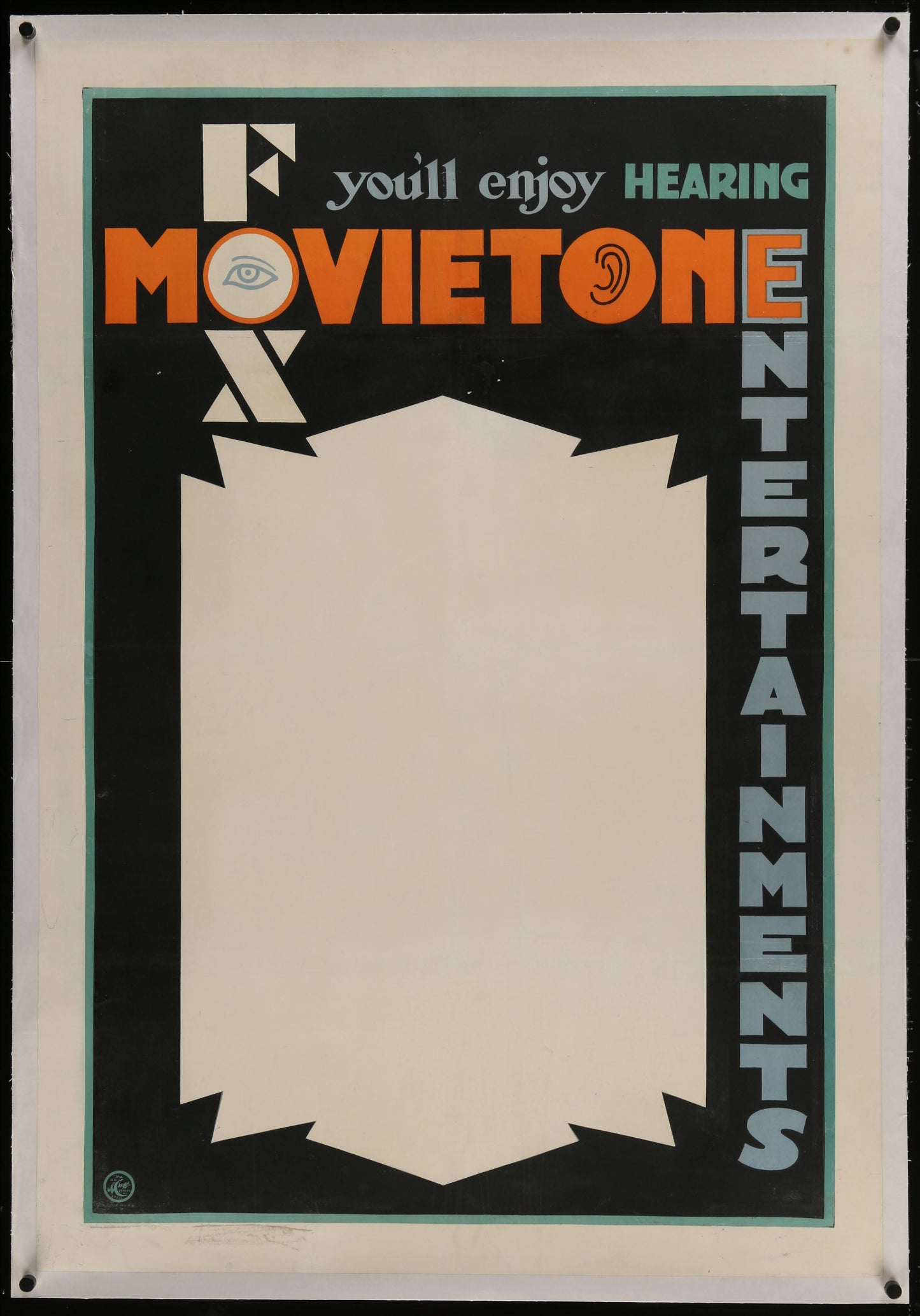 Fox Movietone Entertainments Stock Poster US One Sheet (1930) - ORIGINAL RELEASE - posterpalace.com