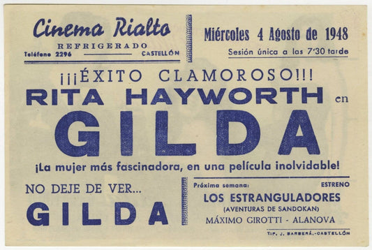Gilda Spanish Herald (R 1947) - posterpalace.com