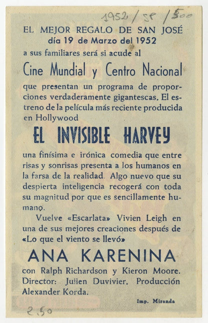 Harvey Spanish Herald (R 1952) - posterpalace.com