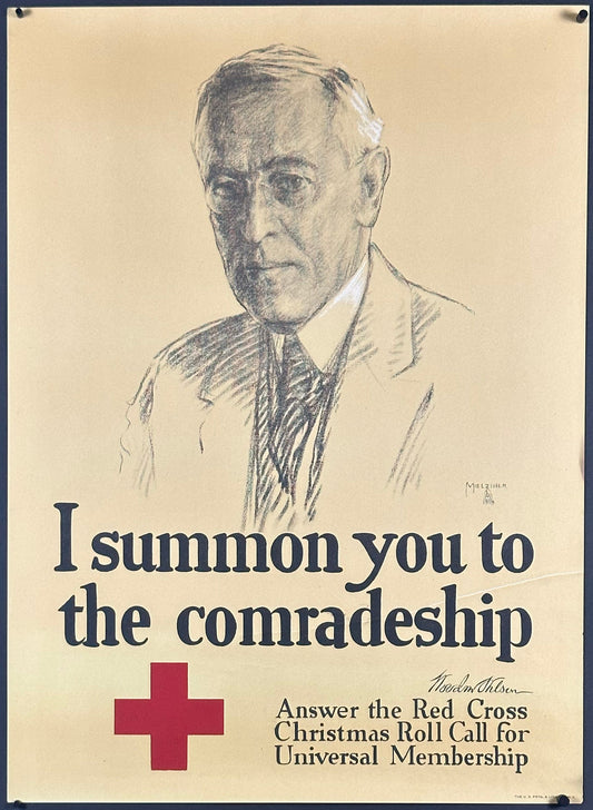 "I Summon You To Comradeship" Red Cross WWI Home Front Poster by Leo Mielziner (1918) - posterpalace.com