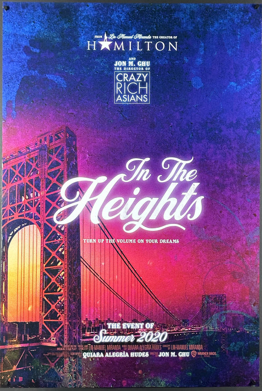 In The Heights US One Sheet Teaser Style (2021) - ORIGINAL RELEASE - posterpalace.com