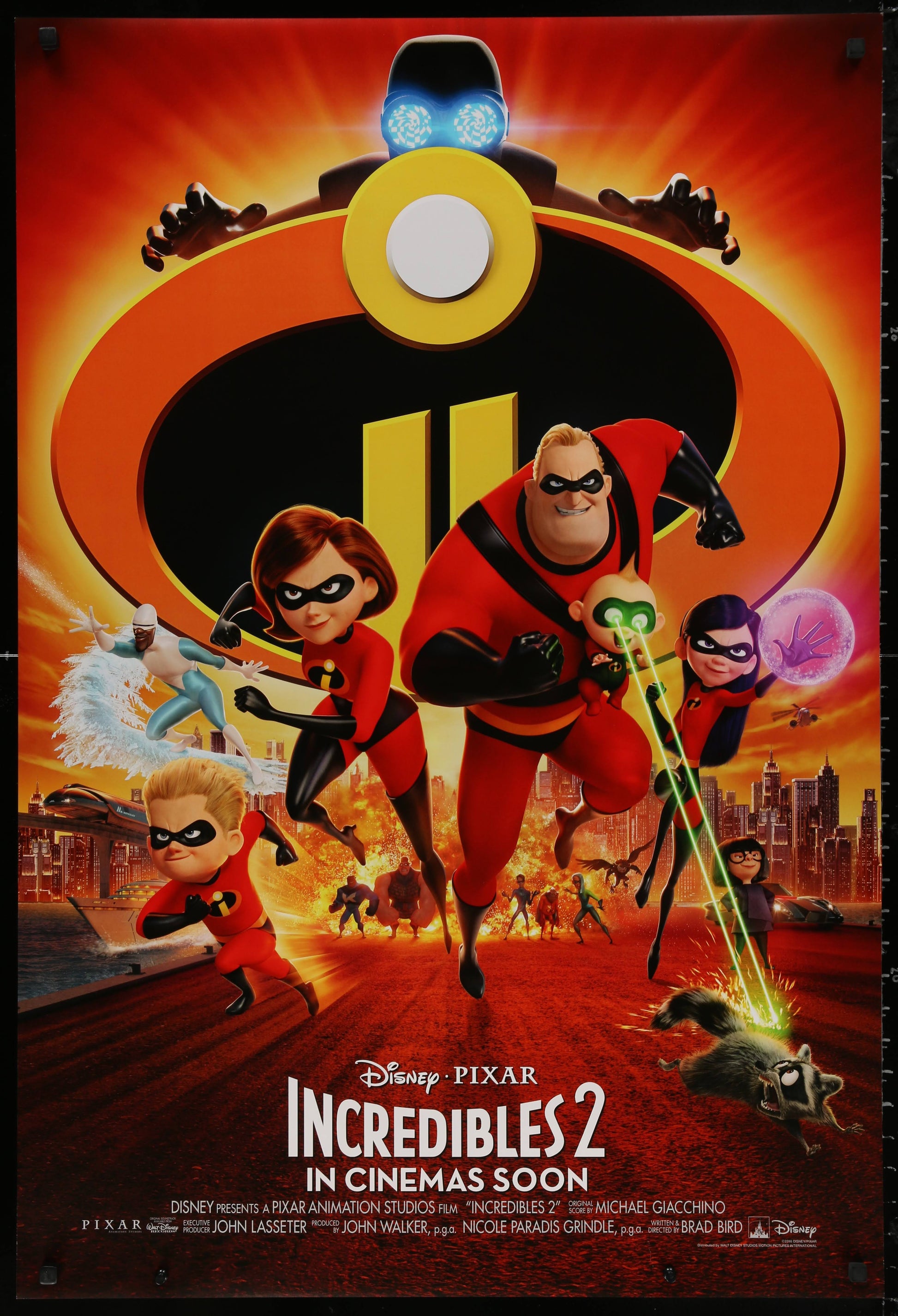 Incredibles 2 US One Sheet (2018) - ORIGINAL RELEASE - posterpalace.com