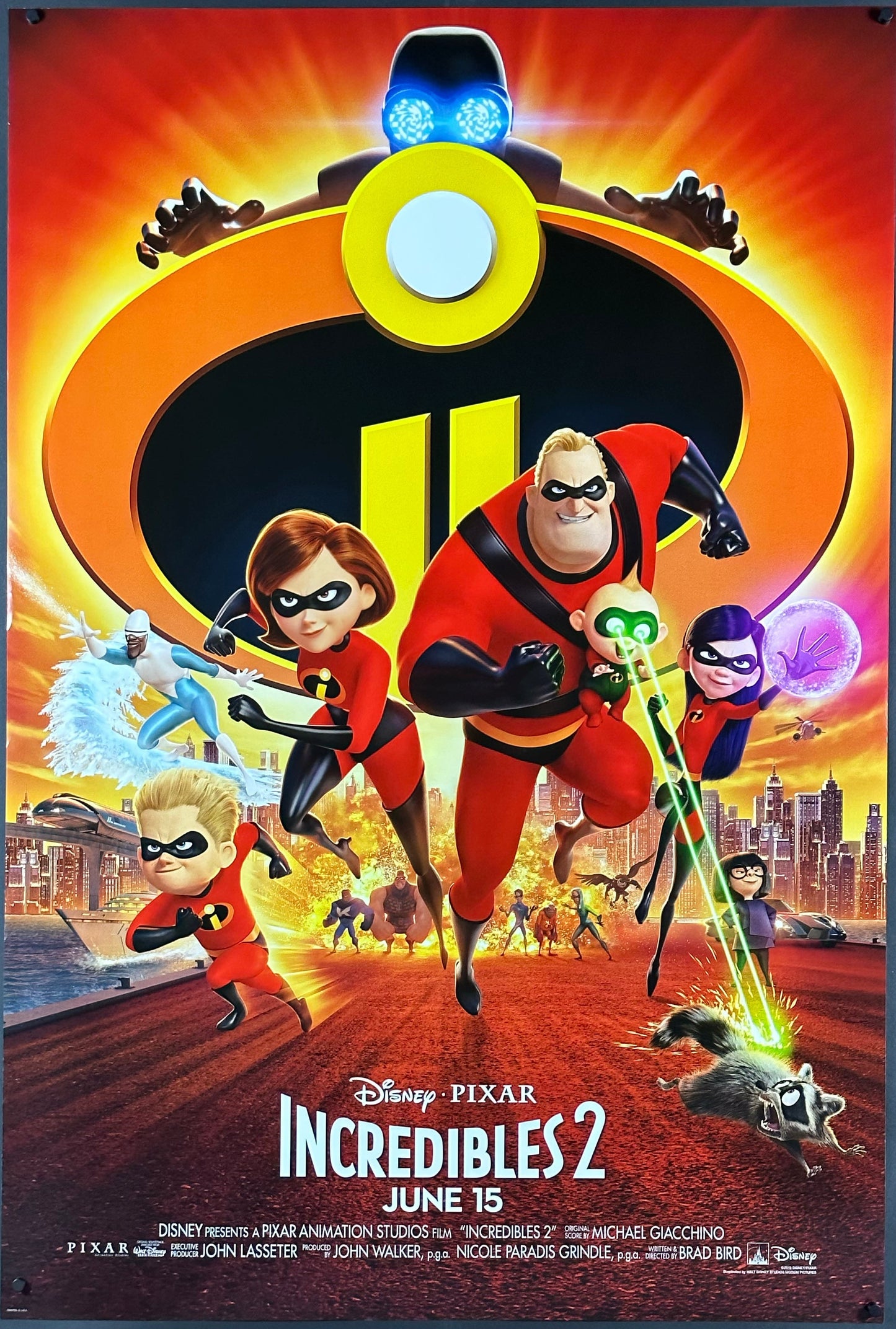 Incredibles 2 US One Sheet Cast Style (2018) - ORIGINAL RELEASE - posterpalace.com