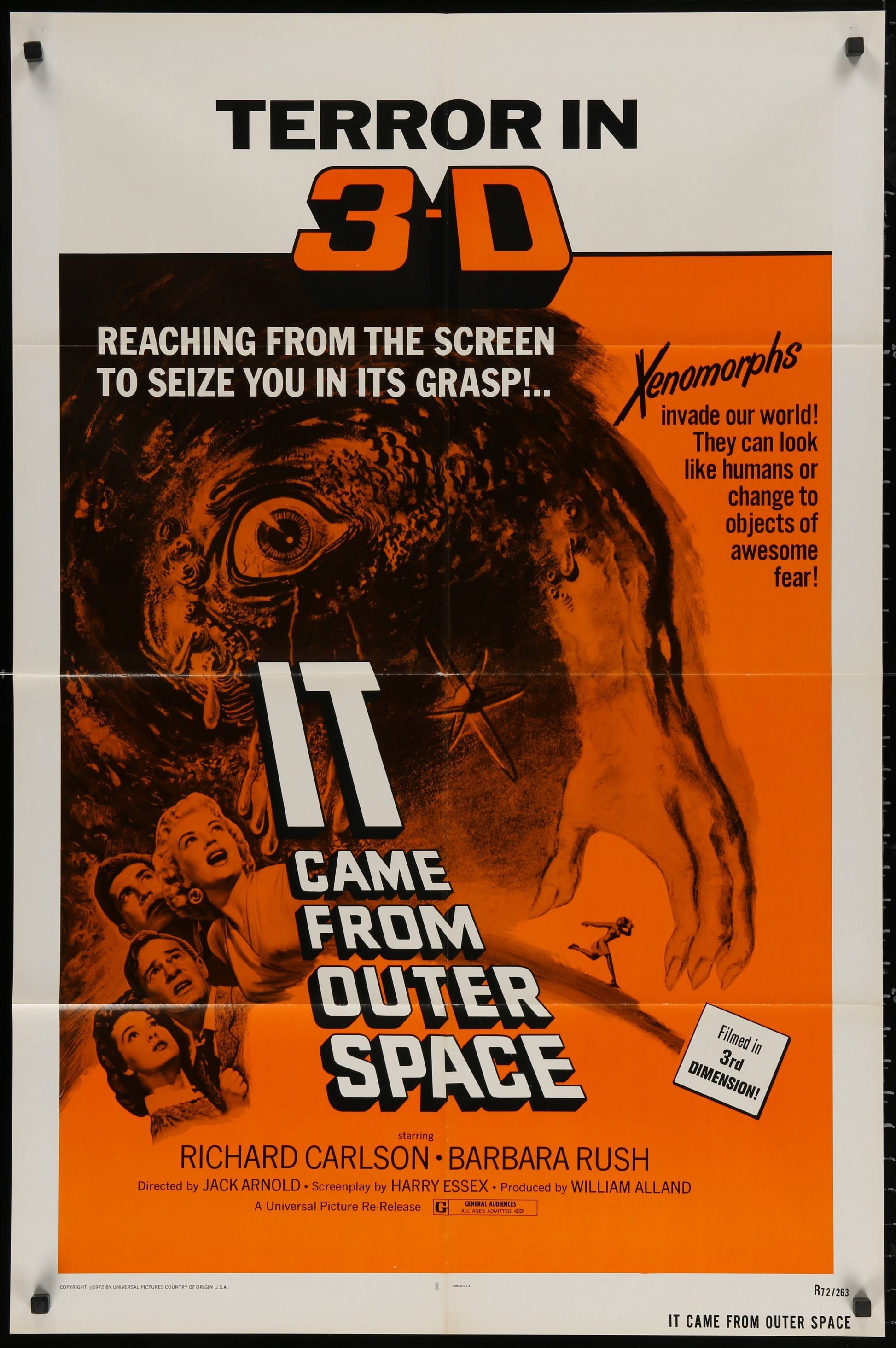 It Came From Outer Space US One Sheet In 3D (R 1972) - posterpalace.com