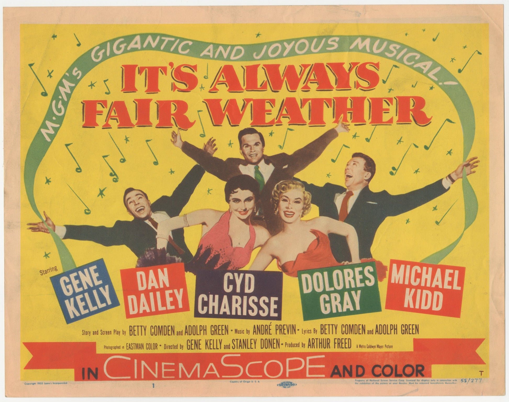 It's Always Fair Weather US Title Lobby Card (1955) - ORIGINAL RELEASE - posterpalace.com