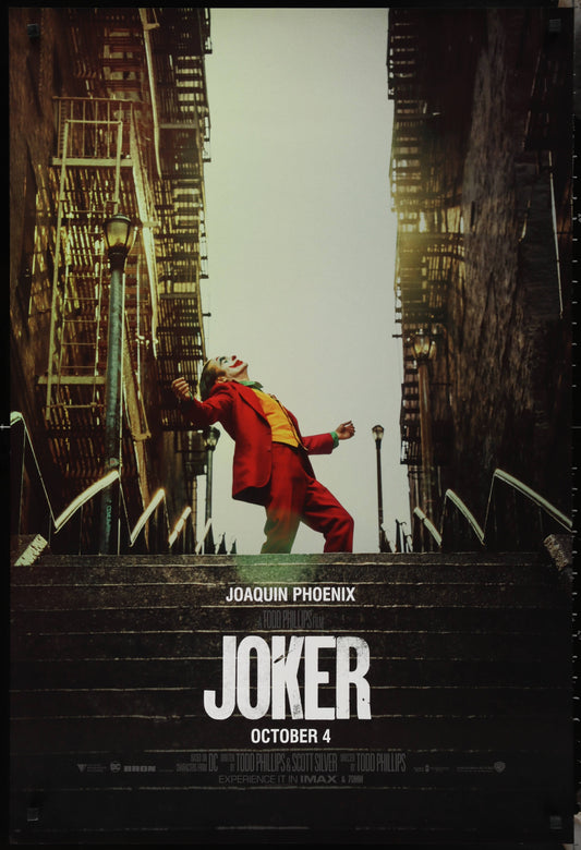 Joker US One Sheet IMAX Version (2019) - ORIGINAL RELEASE - posterpalace.com
