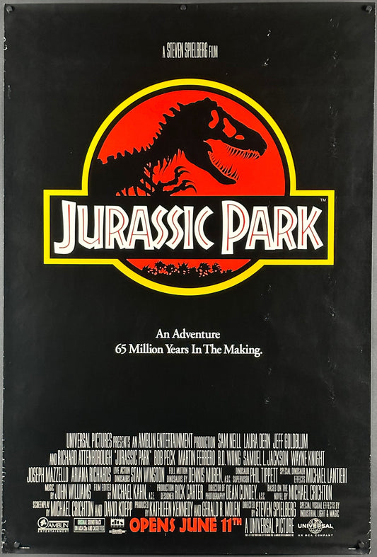 Jurassic Park US One Sheet (1993) - ORIGINAL RELEASE - posterpalace.com