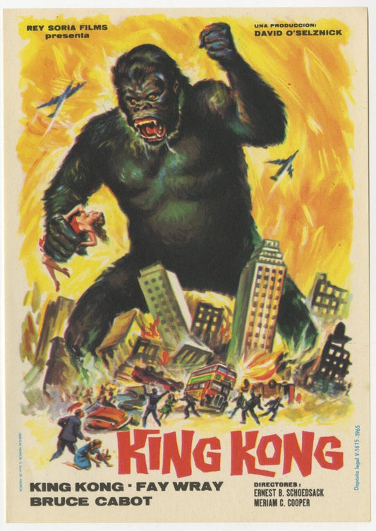 King Kong Spanish Herald (R 1965) - posterpalace.com