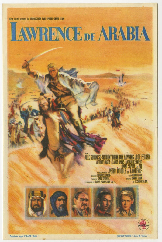 Lawrence of Arabia Spanish Herald (R 1964) - posterpalace.com