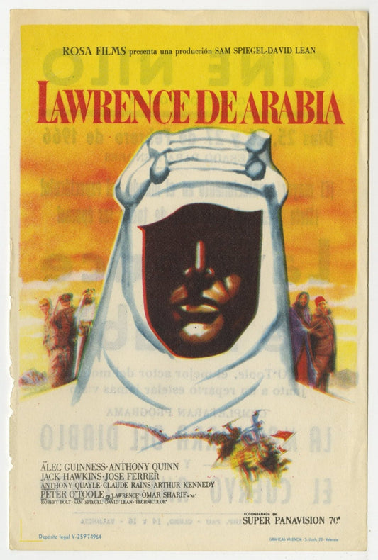 Lawrence of Arabia Spanish Herald (R 1964) - posterpalace.com