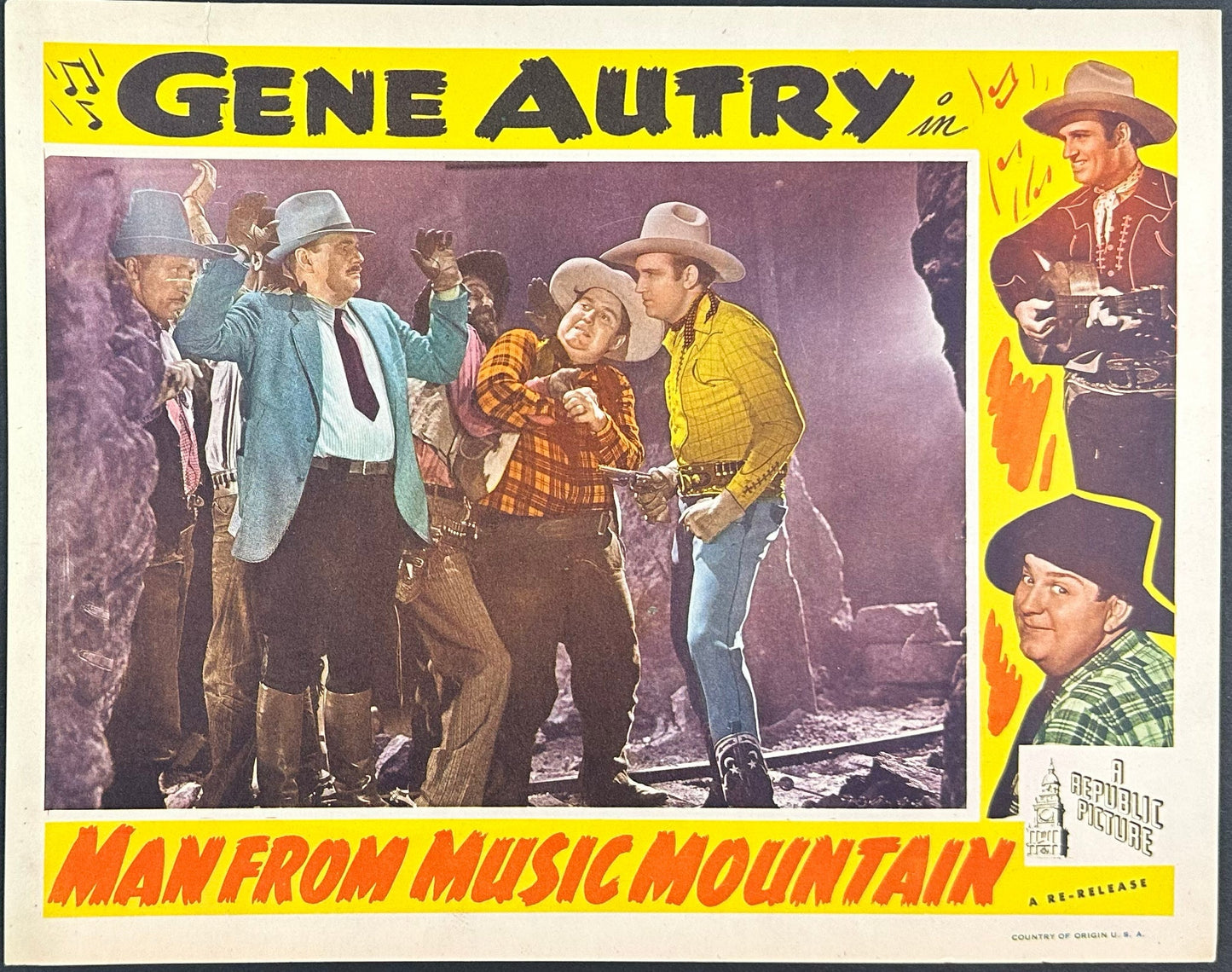 Man From Music Mountain US Complete Lobby Card Set (R 1945) - posterpalace.com