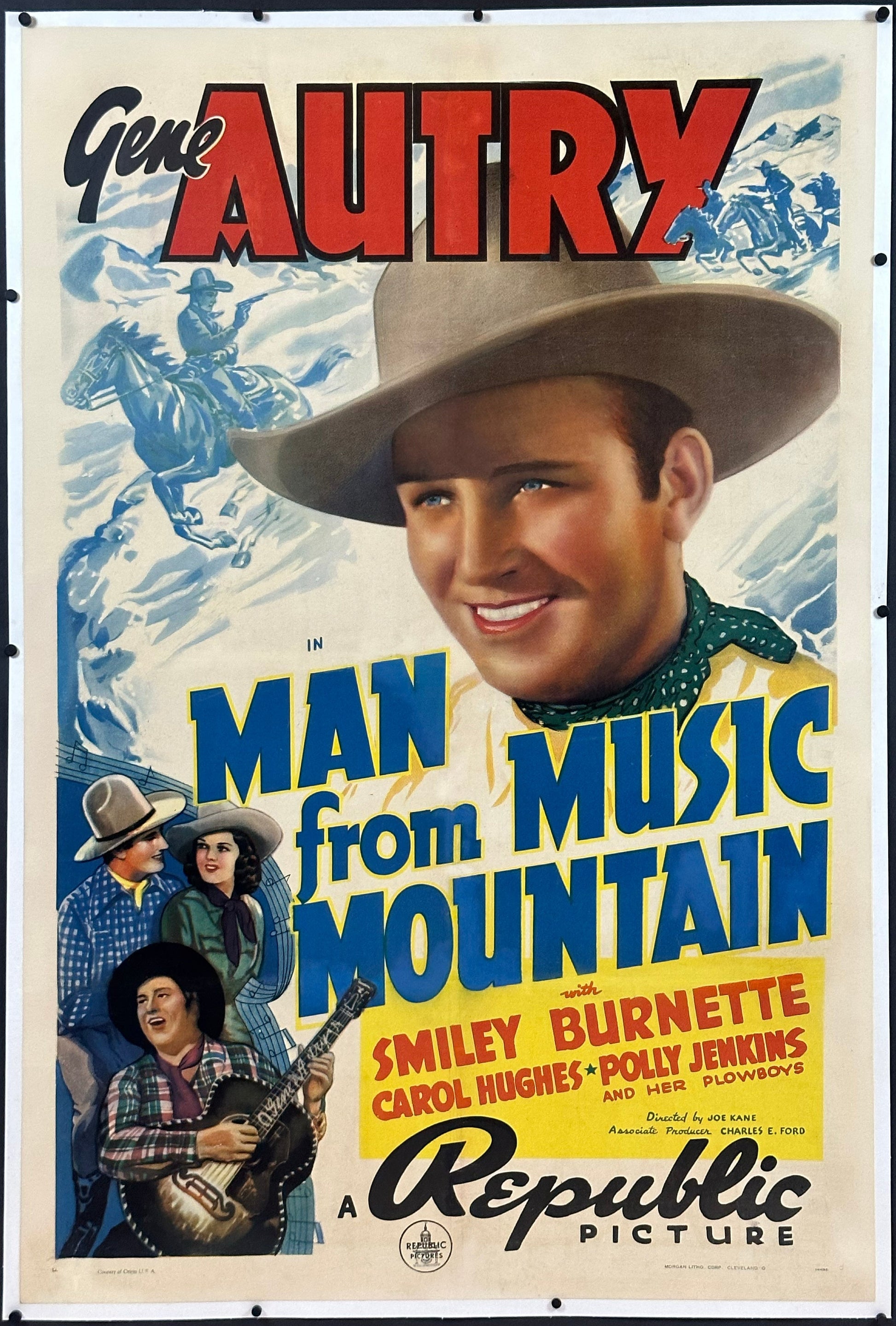 Man From Music Mountain US One Sheet (1938) - ORIGINAL RELEASE - posterpalace.com