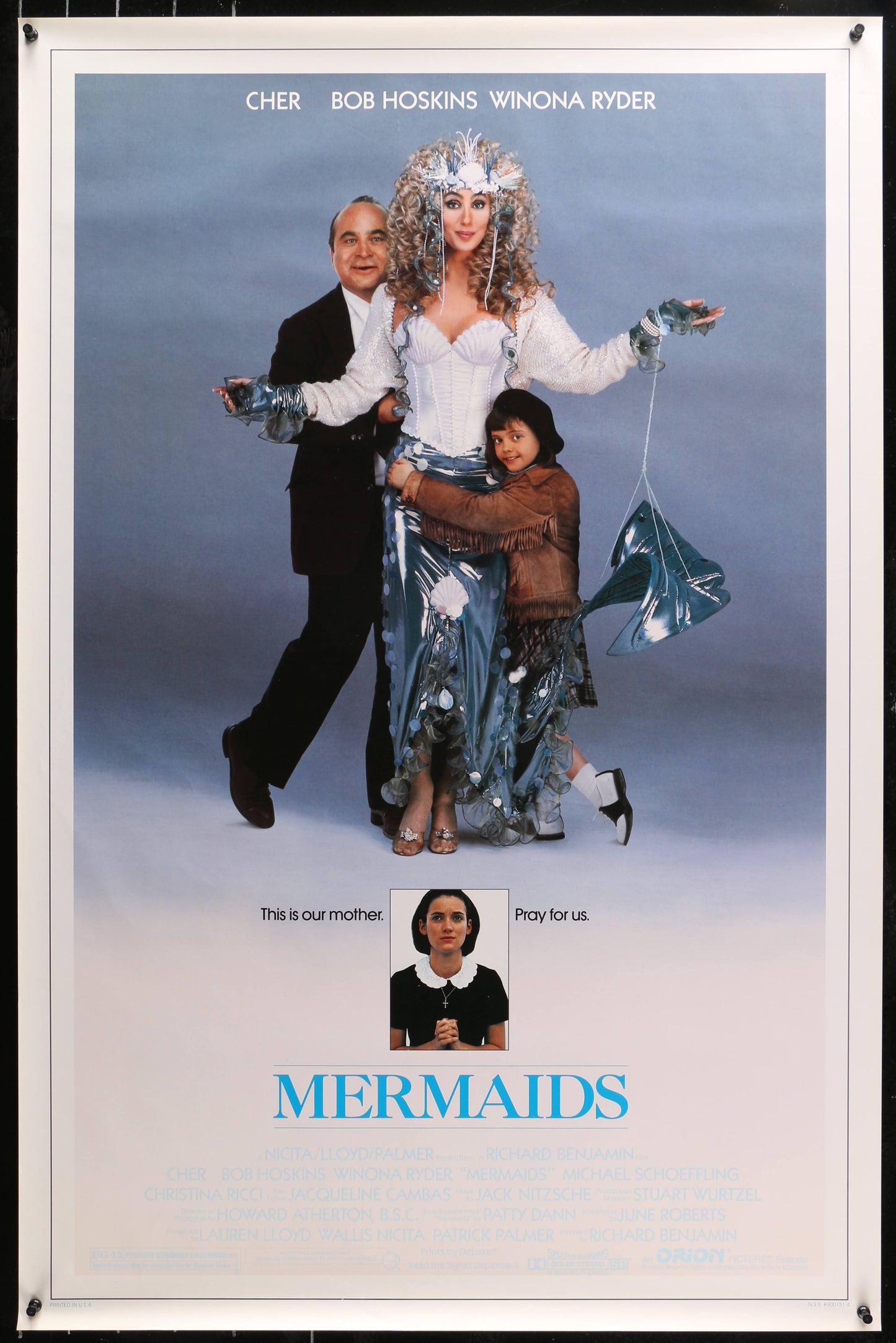 Mermaids US One Sheet (1990) - ORIGINAL RELEASE - posterpalace.com