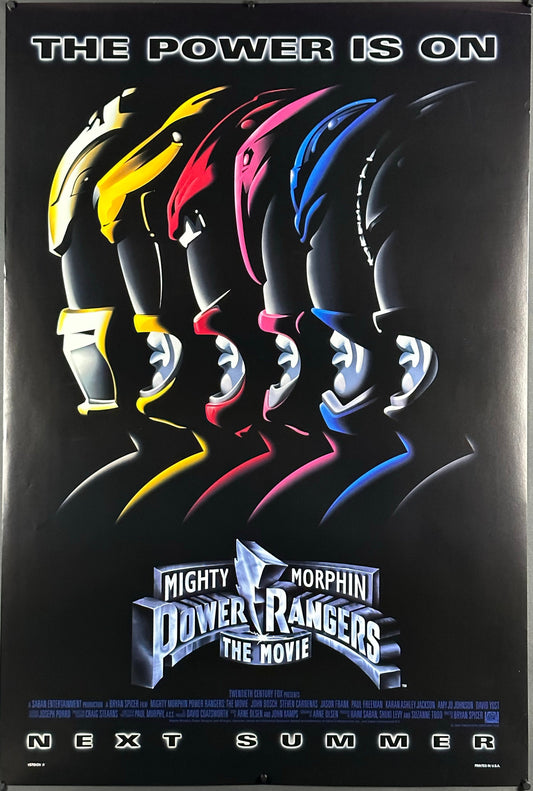 Mighty Morphin Power Rangers US One Sheet (1995) - ORIGINAL RELEASE - posterpalace.com