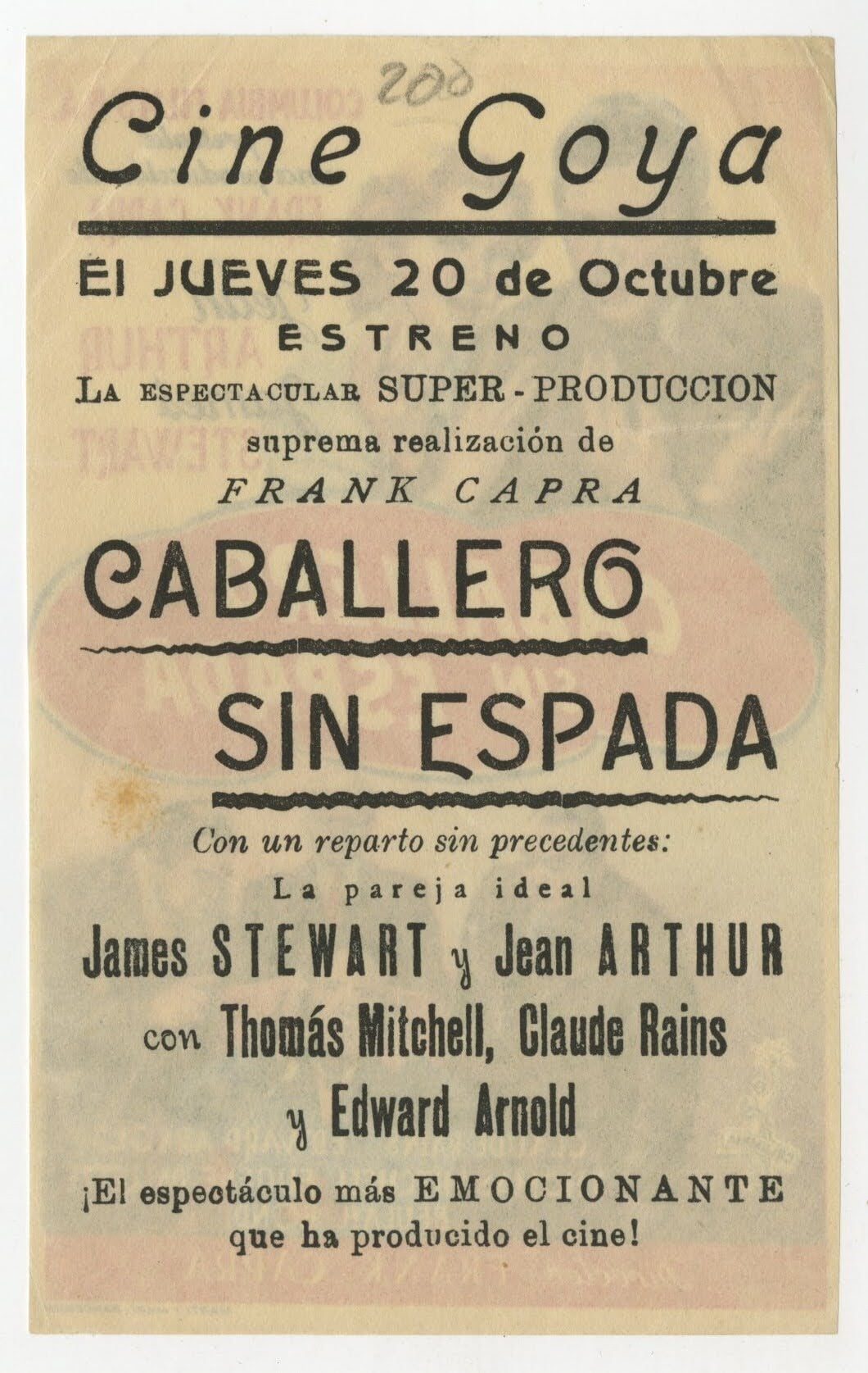 Mr. Smith Goes To Washington Spanish Herald (R ca. 1940s) - posterpalace.com