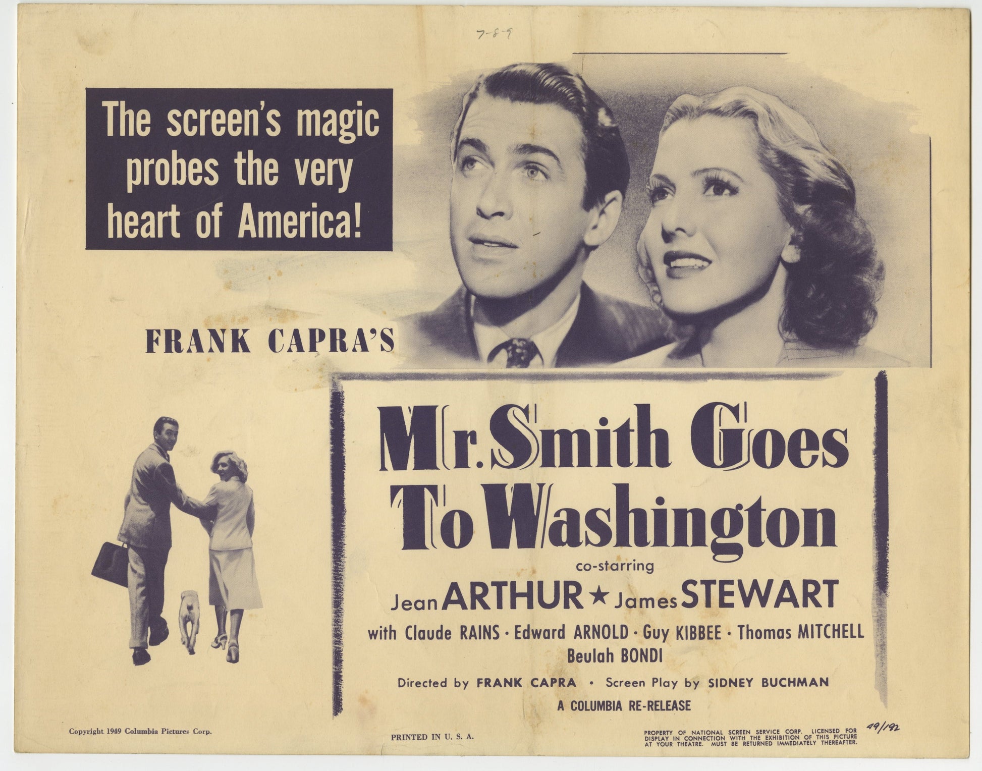 Mr. Smith Goes To Washington US Title Lobby Card (R 1949) - posterpalace.com