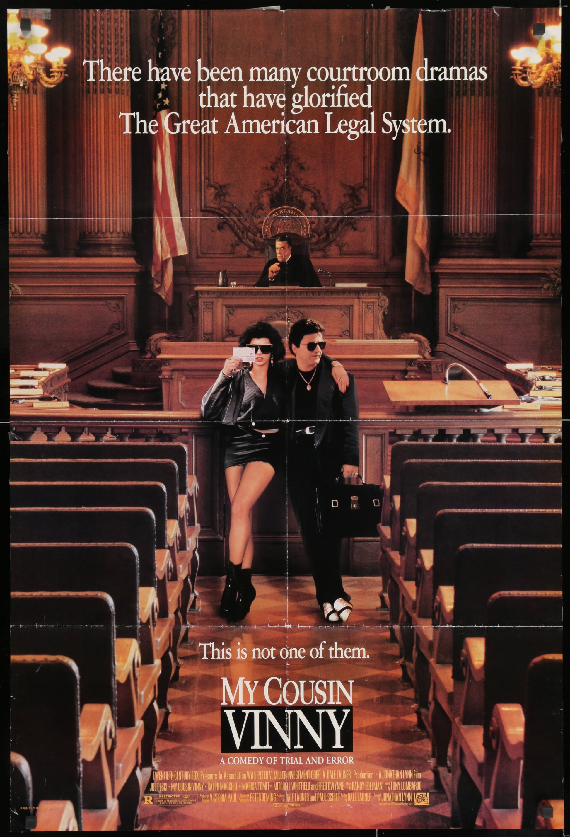 My Cousin Vinny US One Sheet (1992) - ORIGINAL RELEASE - posterpalace.com