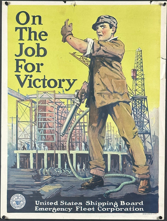 "On The Job For Victory" WWI Home Front Poster (1917) - posterpalace.com