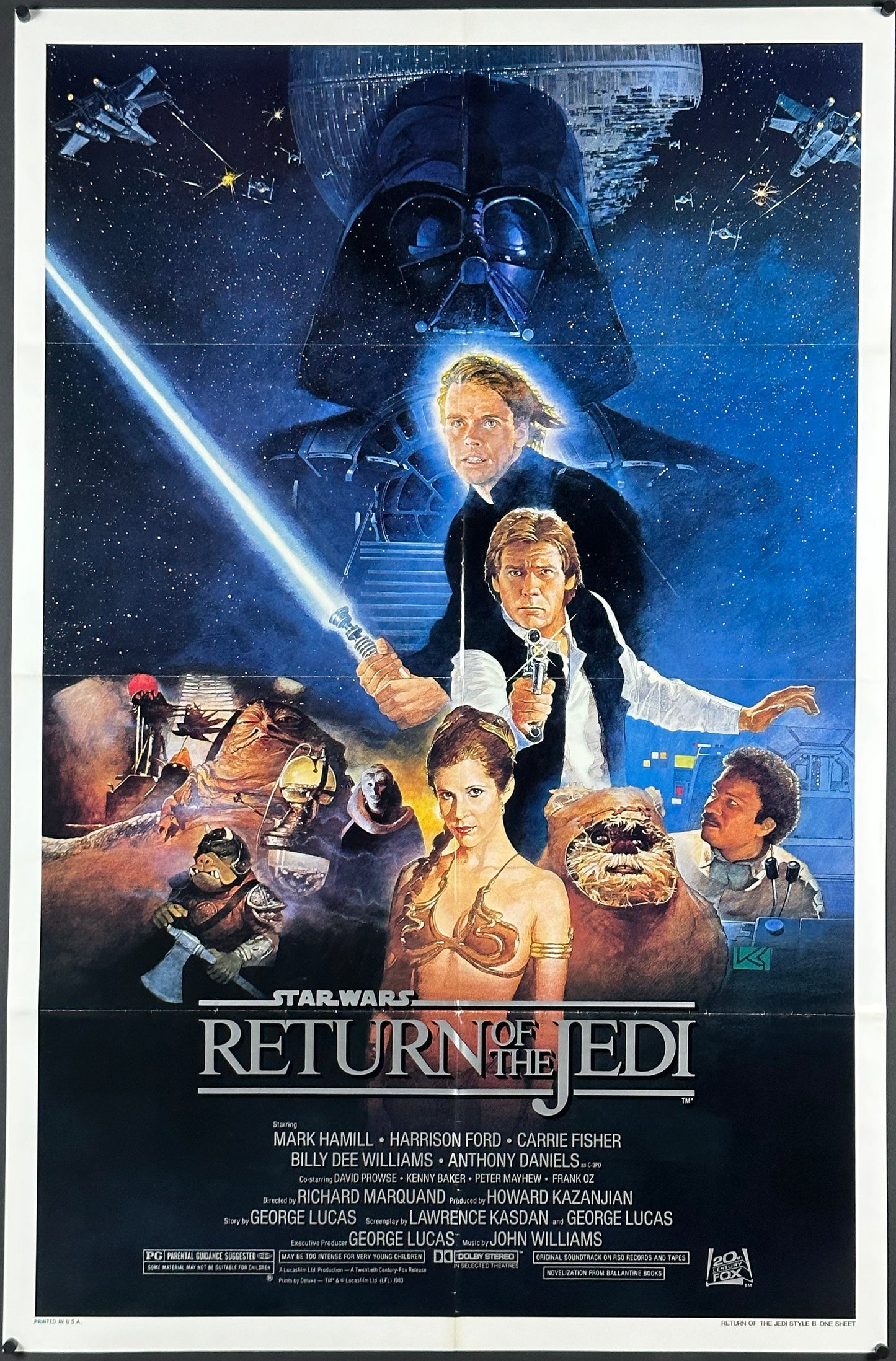 Star Wars: Episode VI - Return of the Jedi US One Sheet Style B "Studio Style" (1983) - ORIGINAL RELEASE - posterpalace.com