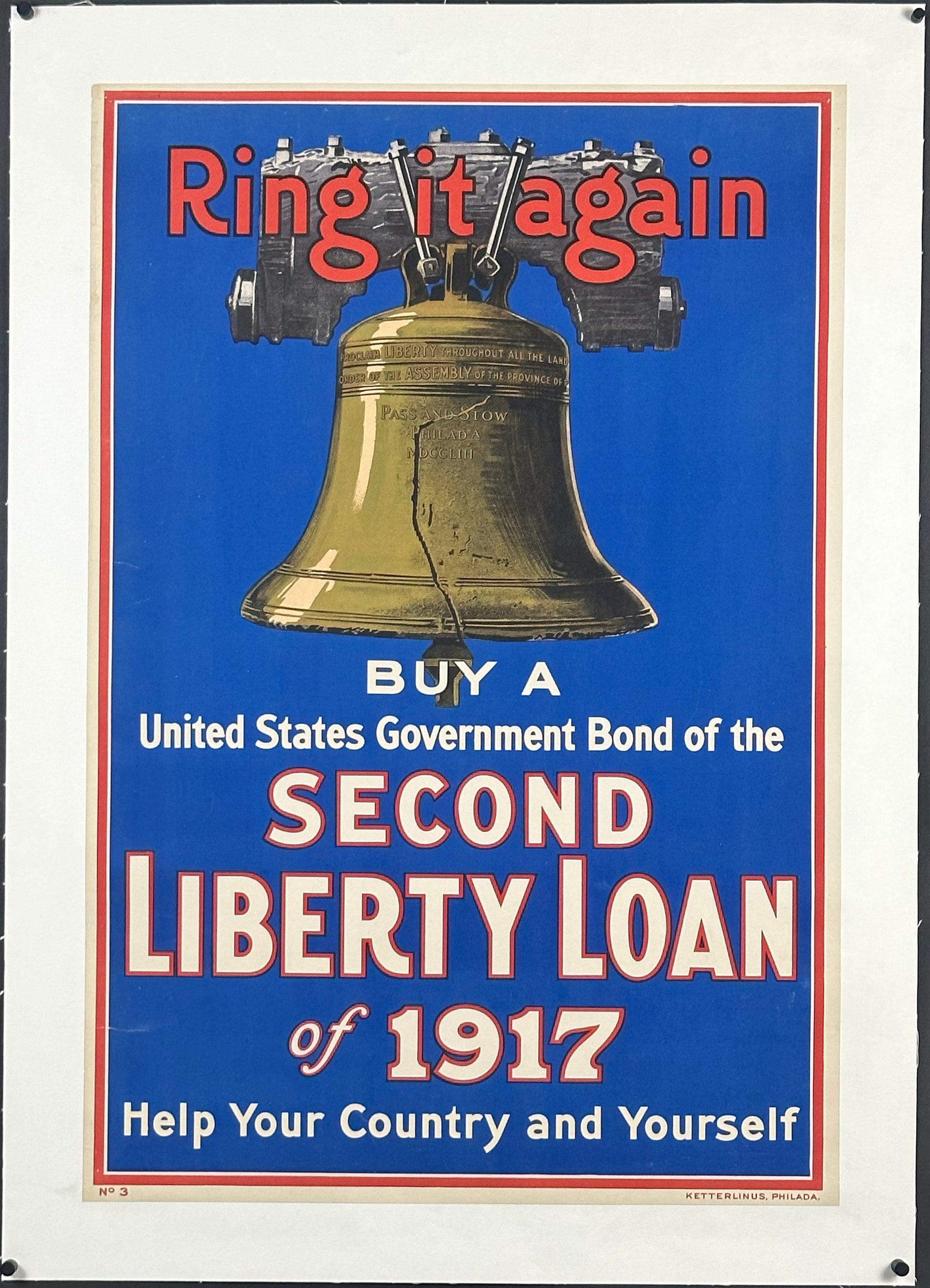 "Ring It Again" WWI Liberty Loan Poster (1917) - posterpalace.com