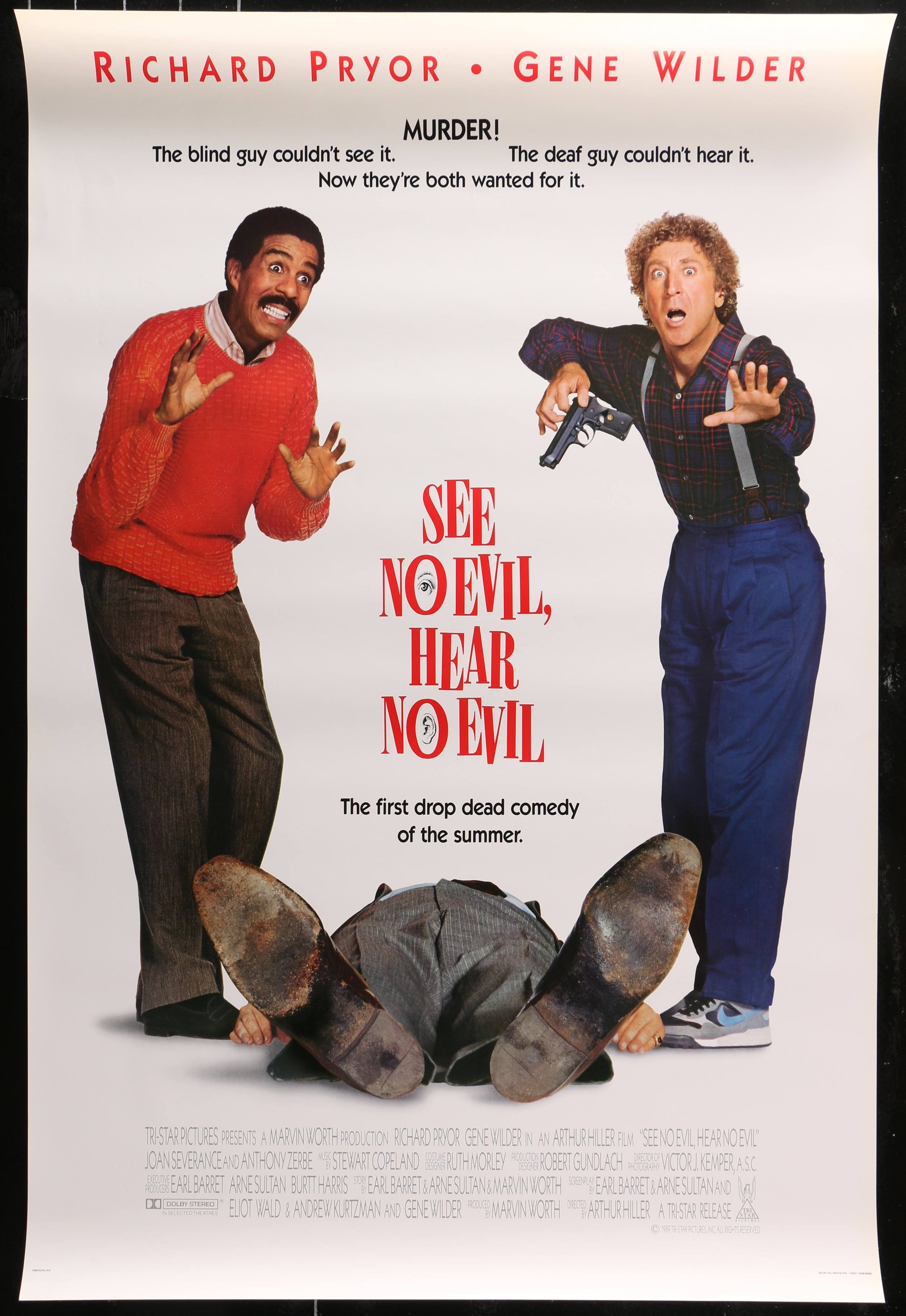 See No Evil, Hear No Evil US One Sheet (1989) - ORIGINAL RELEASE - posterpalace.com