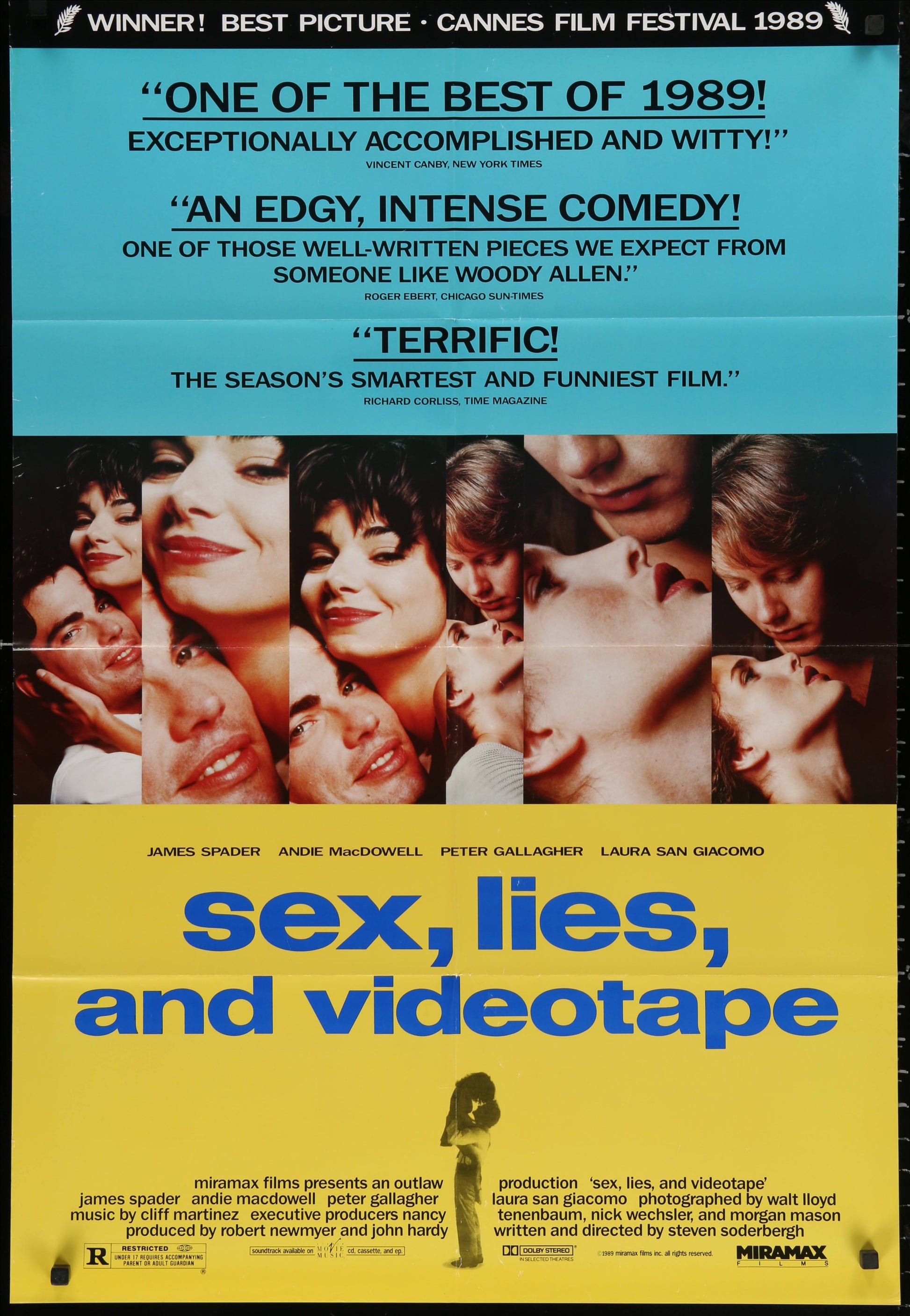 Sex, Lies, And Videotape US One Sheet (1989) - ORIGINAL RELEASE - posterpalace.com