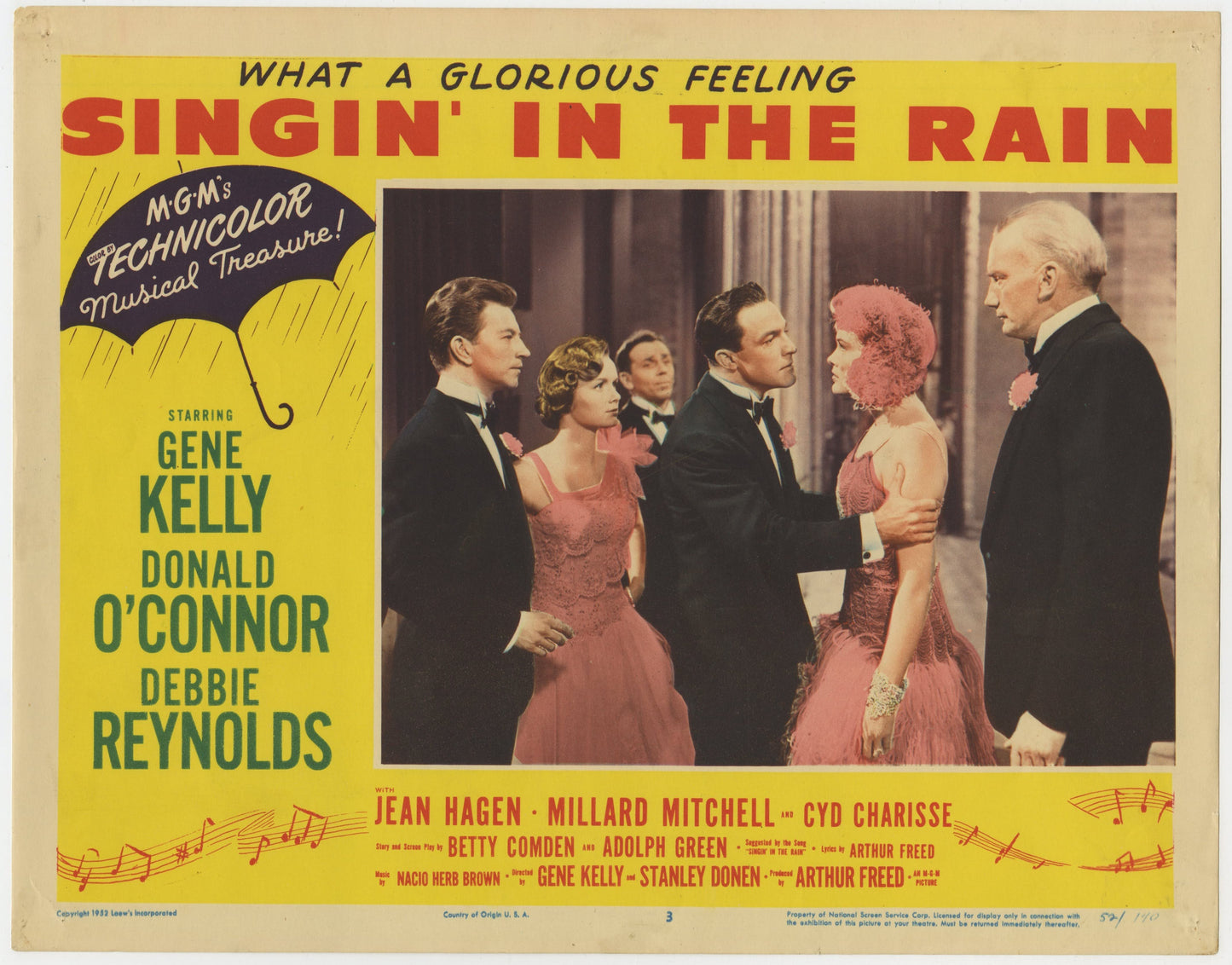 Singin' In The Rain US Lobby Card #3 (1952) - ORIGINAL RELEASE - posterpalace.com
