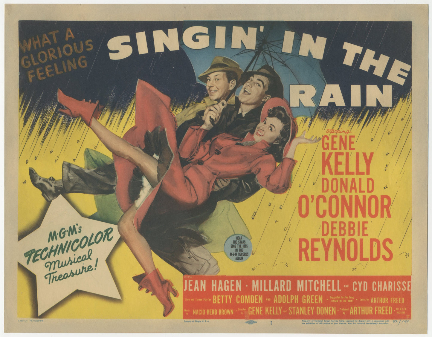 Singin' In The Rain US Title Lobby Card (1952) - ORIGINAL RELEASE - posterpalace.com