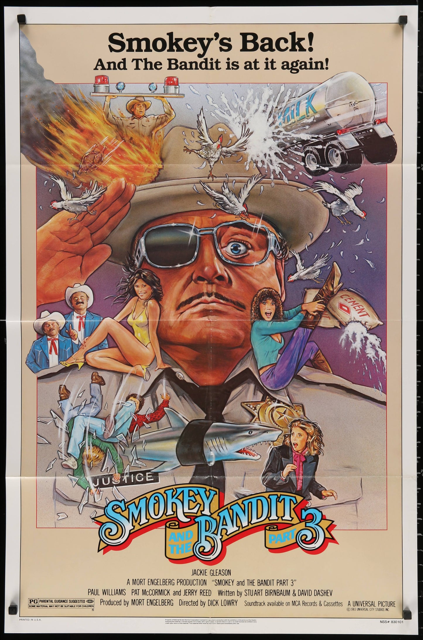 Smokey And The Bandit 3 US One Sheet (1983) - ORIGINAL RELEASE - posterpalace.com