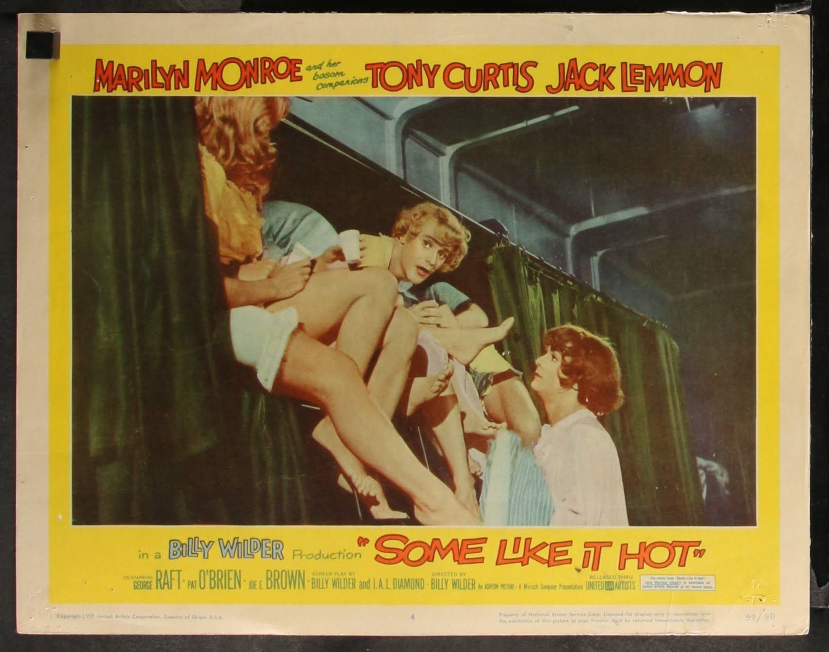 Some Like It Hot US Lobby Card #4 (1959) - ORIGINAL RELEASE - posterpalace.com