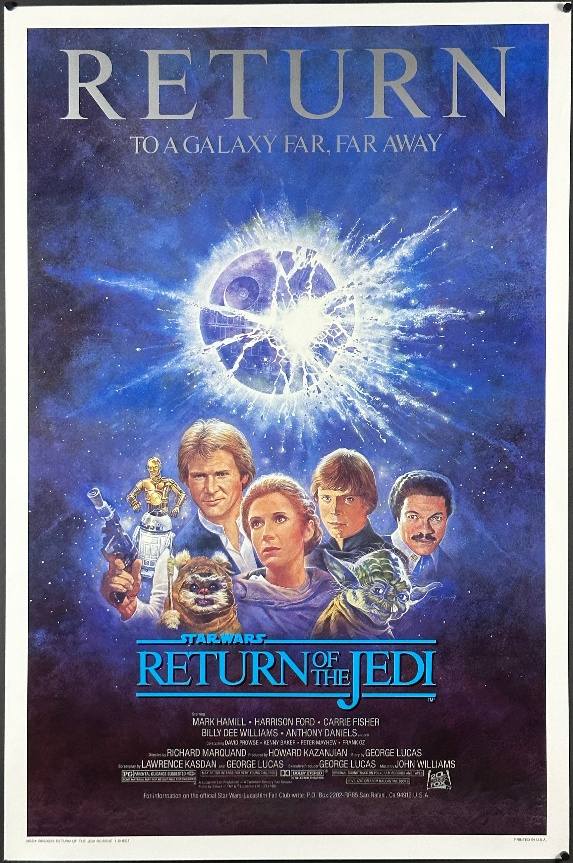 Star Wars: Episode VI - Return of the Jedi US One Sheet Cast Style (R 1985) - posterpalace.com