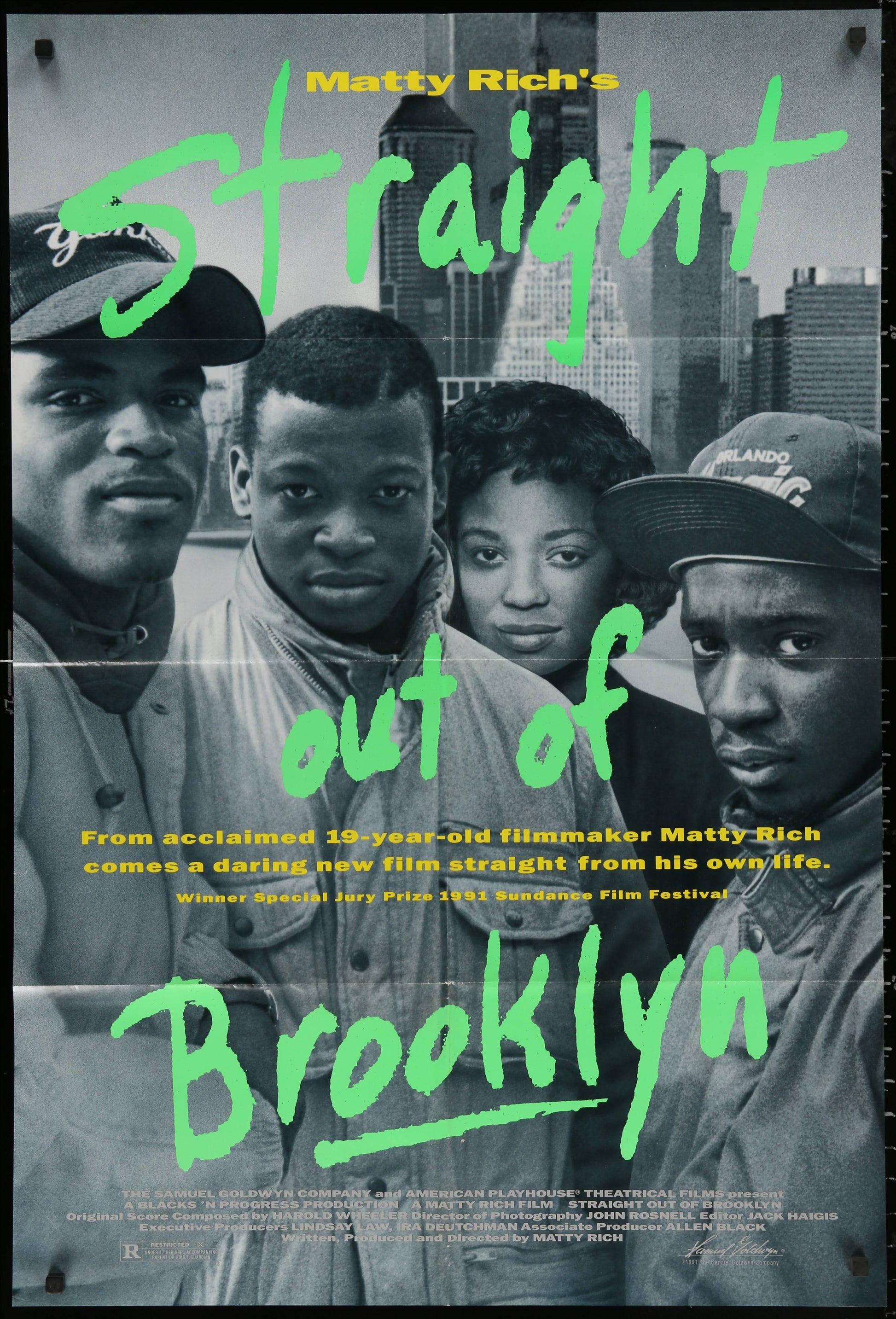 Straight Out Of Brooklyn US One Sheet (1991) - ORIGINAL RELEASE - posterpalace.com