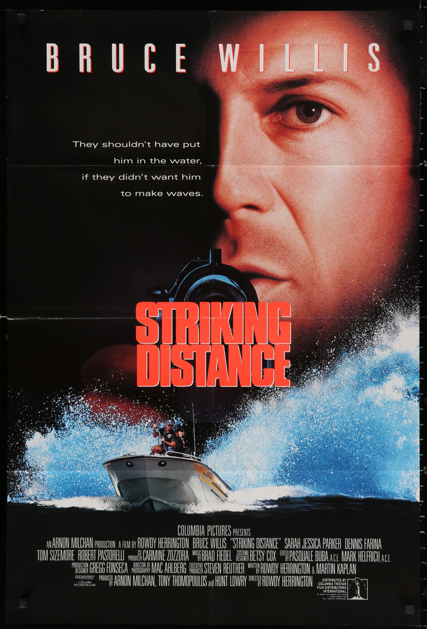 Striking Distance US One Sheet (1993) - ORIGINAL RELEASE - posterpalace.com