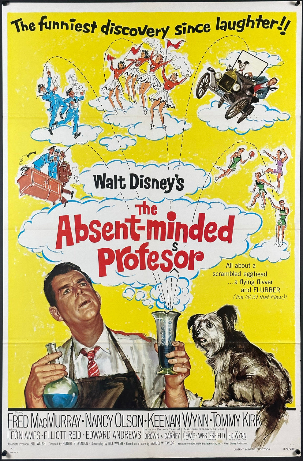 The Absent-minded Professor Vintage US One Sheet (R 1974 ...