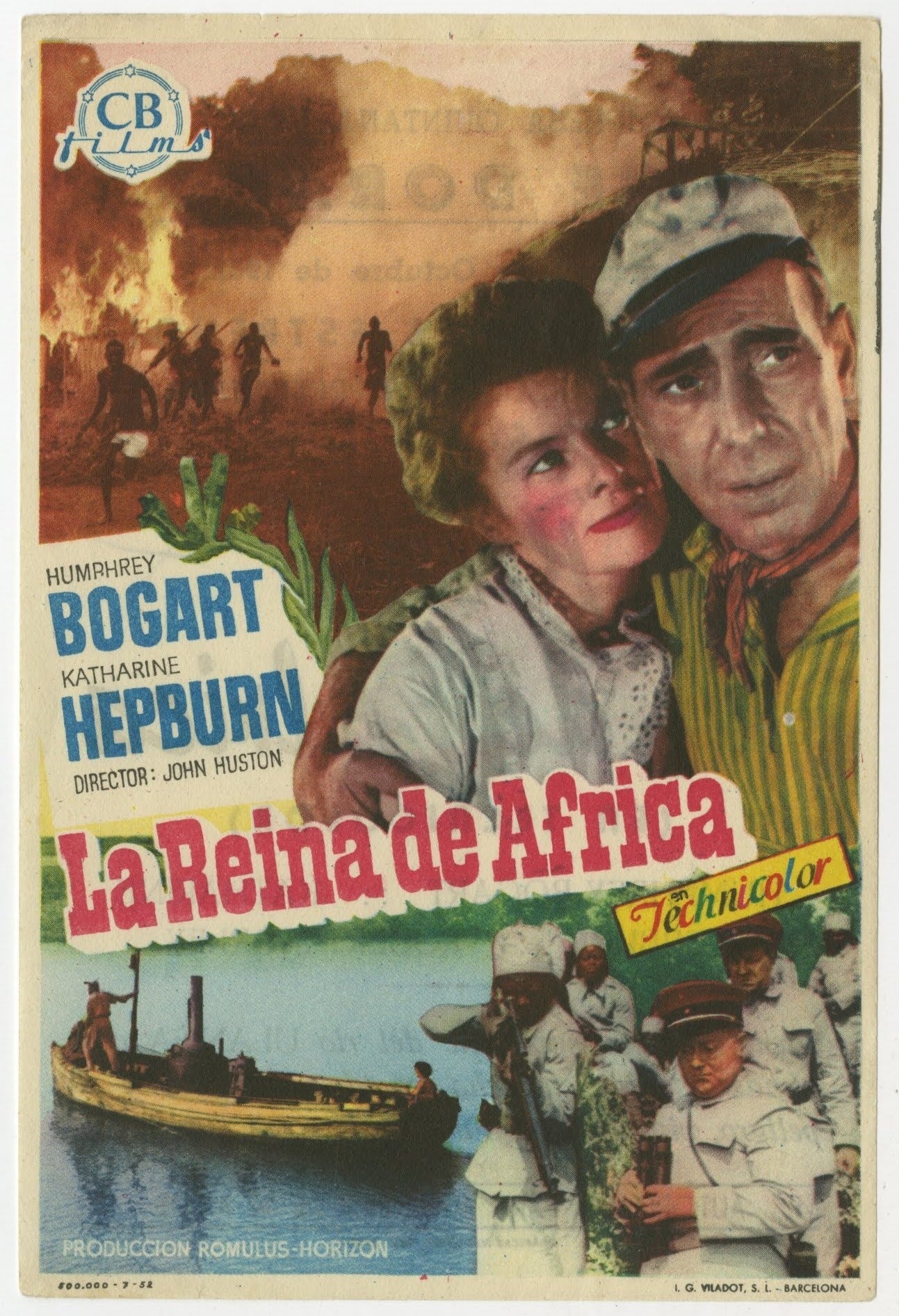 The African Queen Spanish Herald (R 1952) - posterpalace.com