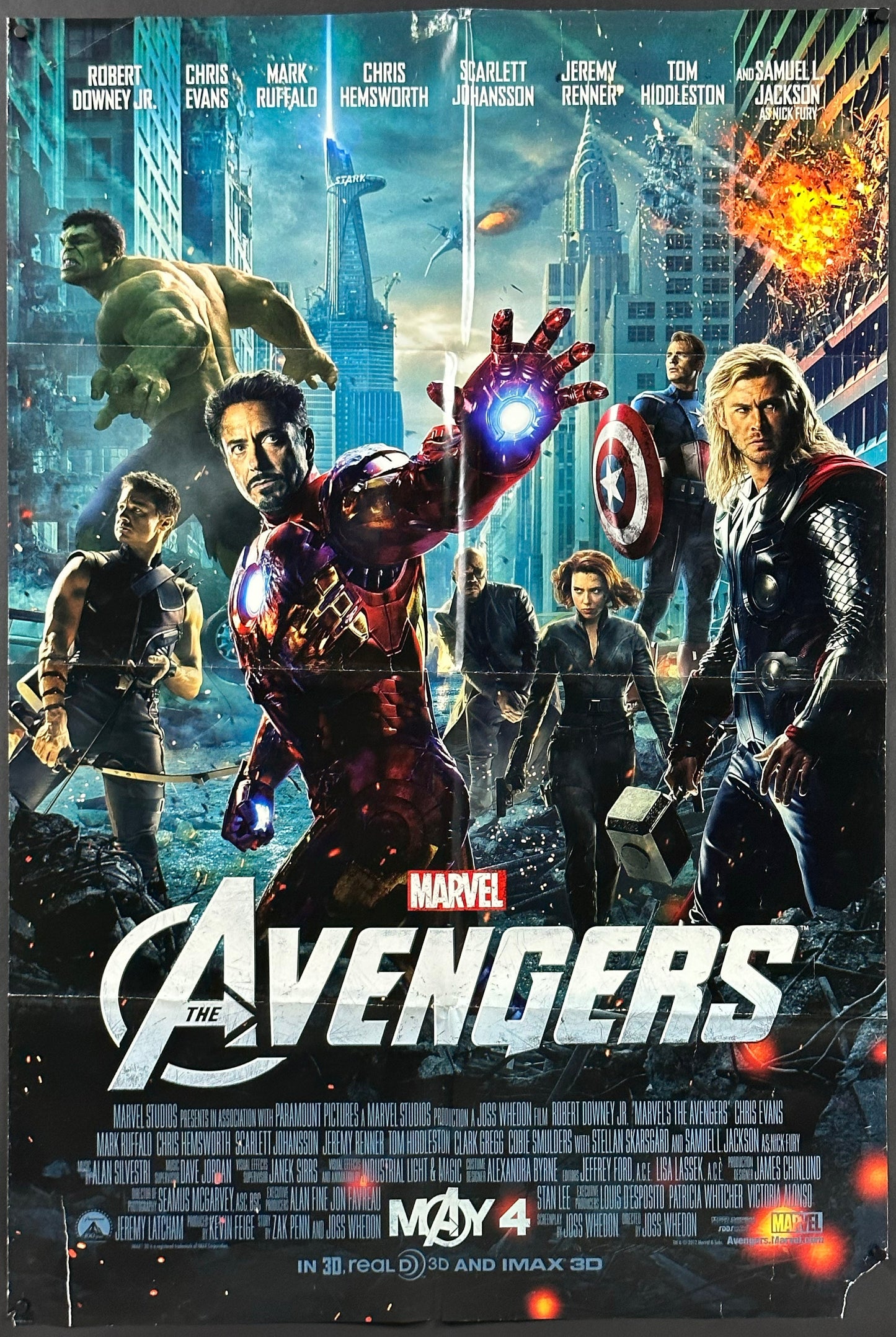 The Avengers US One Sheet (2012) - ORIGINAL RELEASE - posterpalace.com