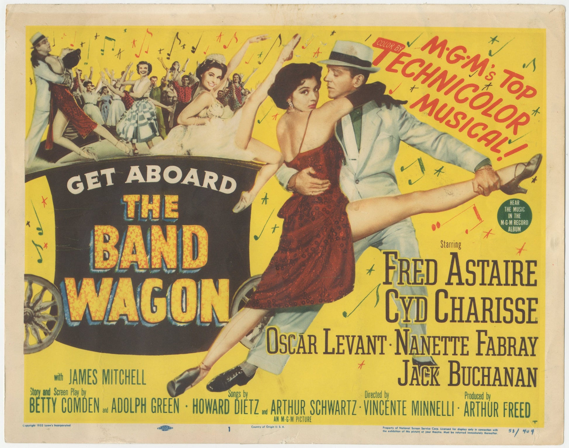 The Band Wagon US Title Lobby Card (1953) - ORIGINAL RELEASE - posterpalace.com