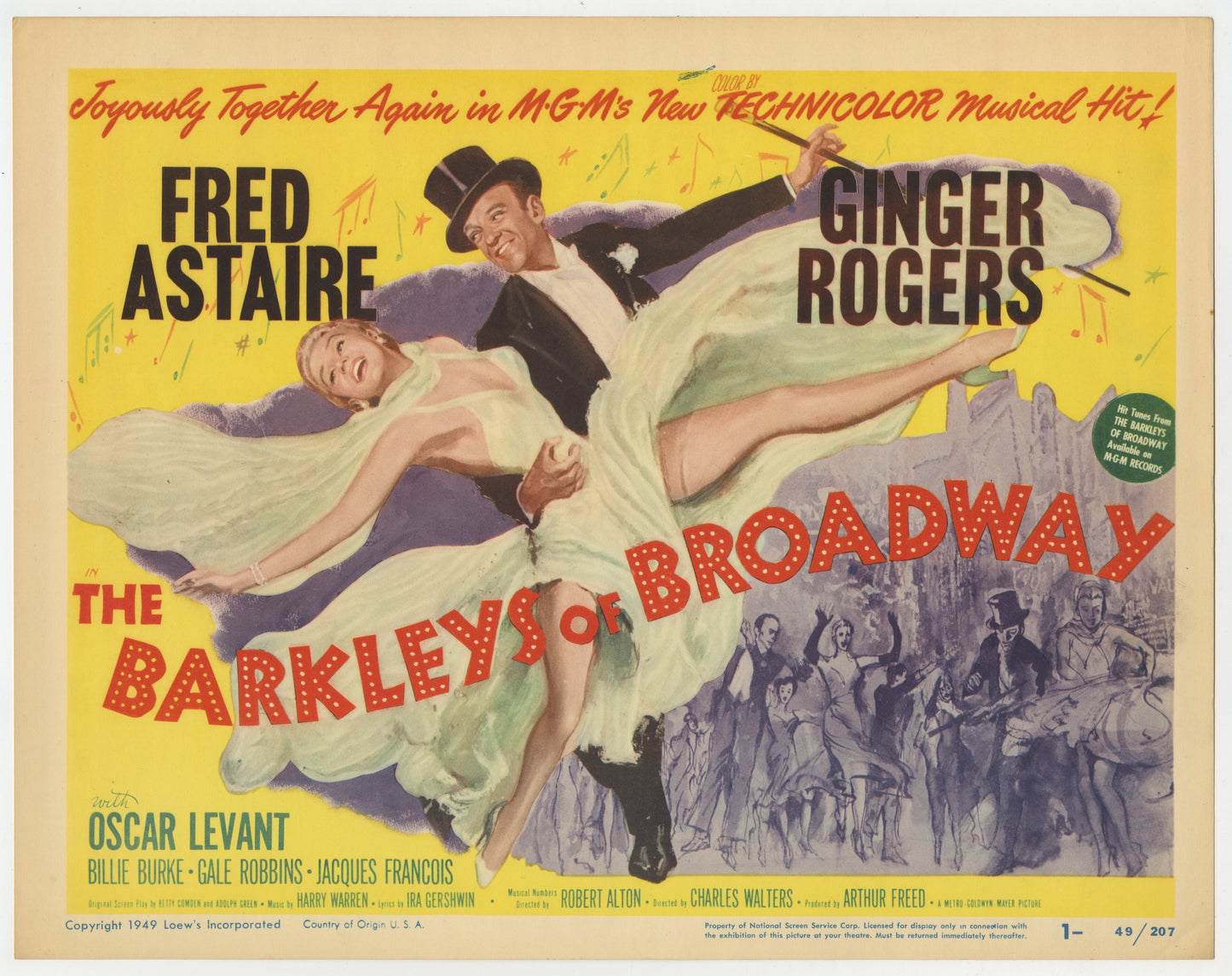 The Barkleys Of Broadway US Title Lobby Card (1949) - ORIGINAL RELEASE - posterpalace.com