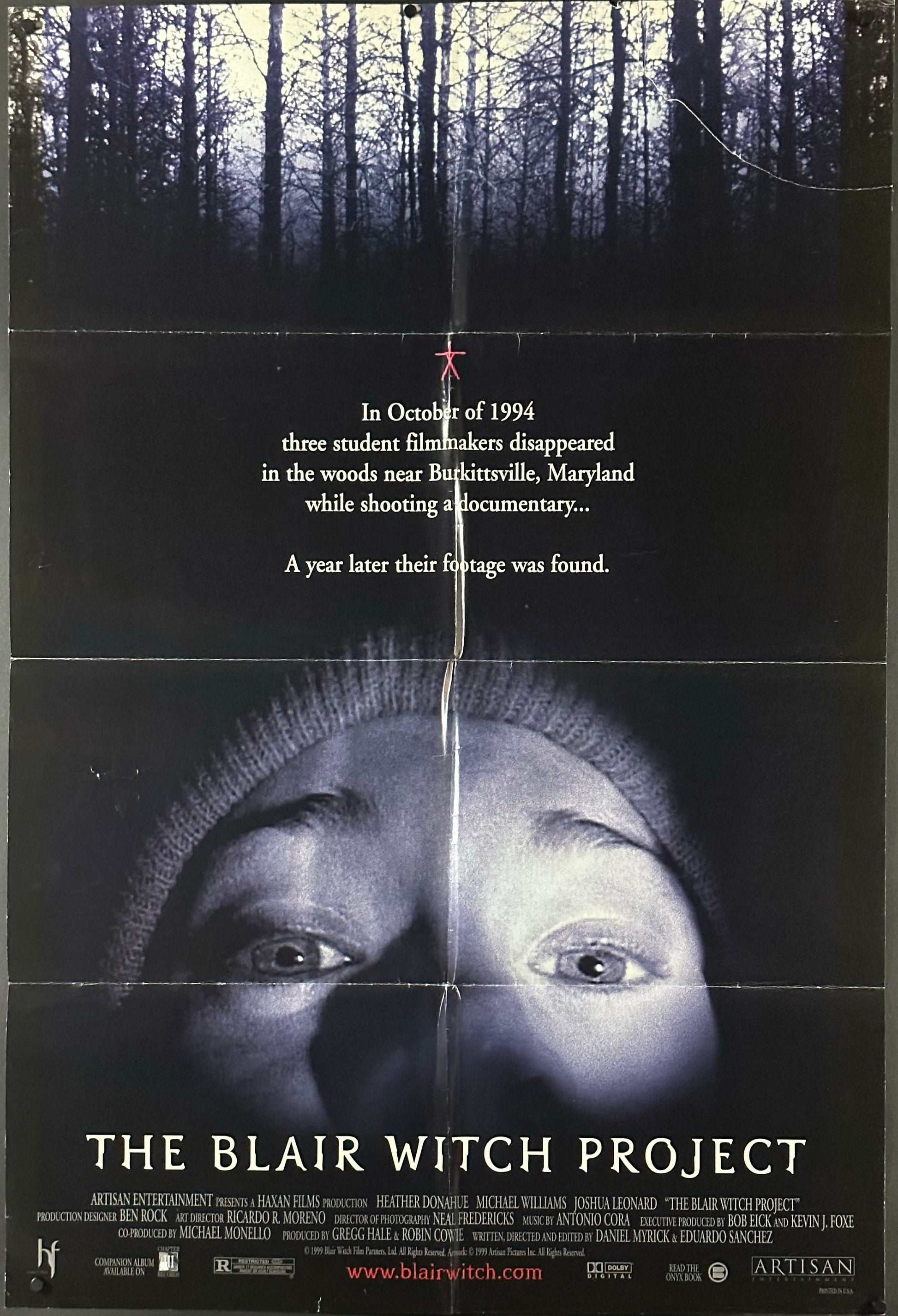 The Blair Witch Project US One Sheet (1999) - ORIGINAL RELEASE - posterpalace.com