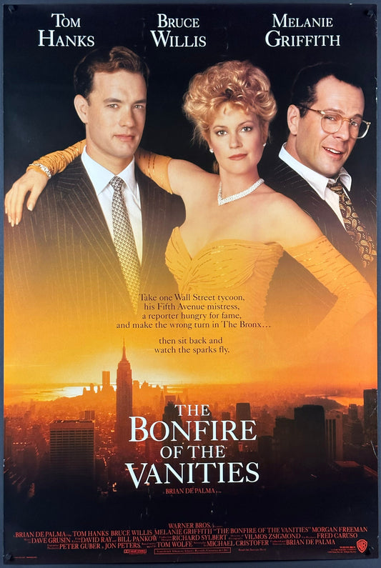 The Bonfire Of The Vanities US One Sheet (1990) - ORIGINAL RELEASE - posterpalace.com