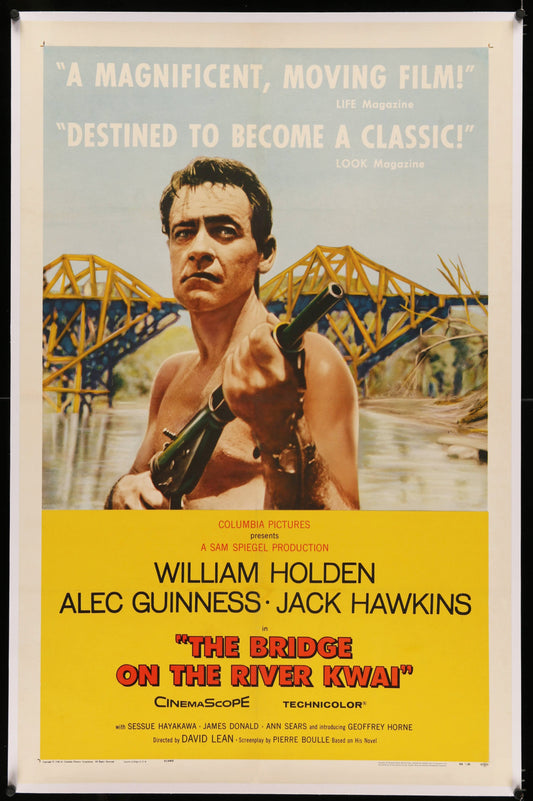 The Bridge On The River Kwai US One Sheet Style B (1957) - ORIGINAL RELEASE - posterpalace.com