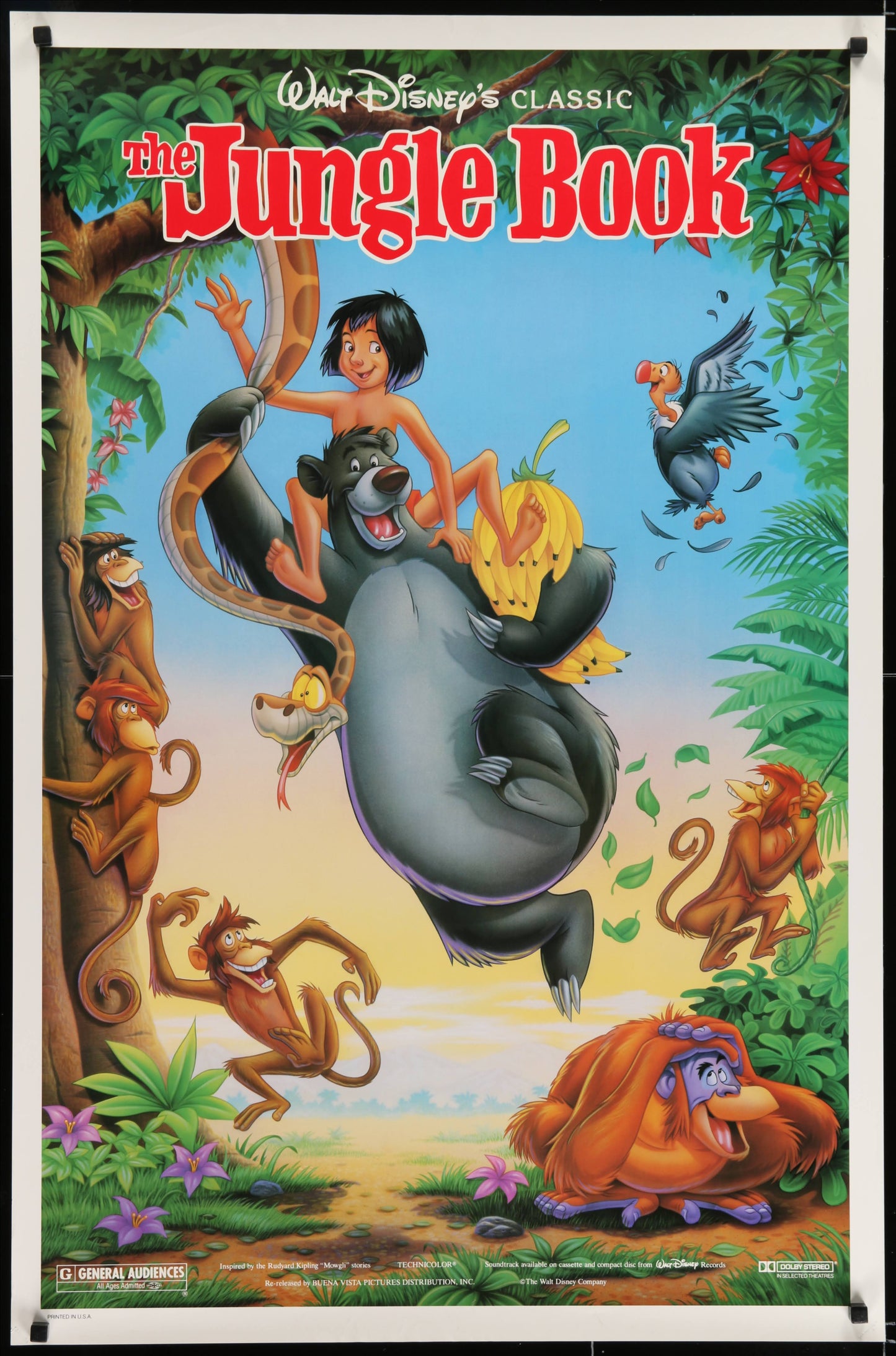 The Jungle Book US One Sheet (R 1990) - posterpalace.com