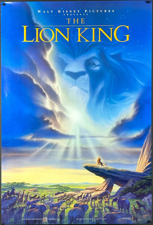 The Lion King US One Sheet Teaser Style (1994) - ORIGINAL RELEASE - posterpalace.com