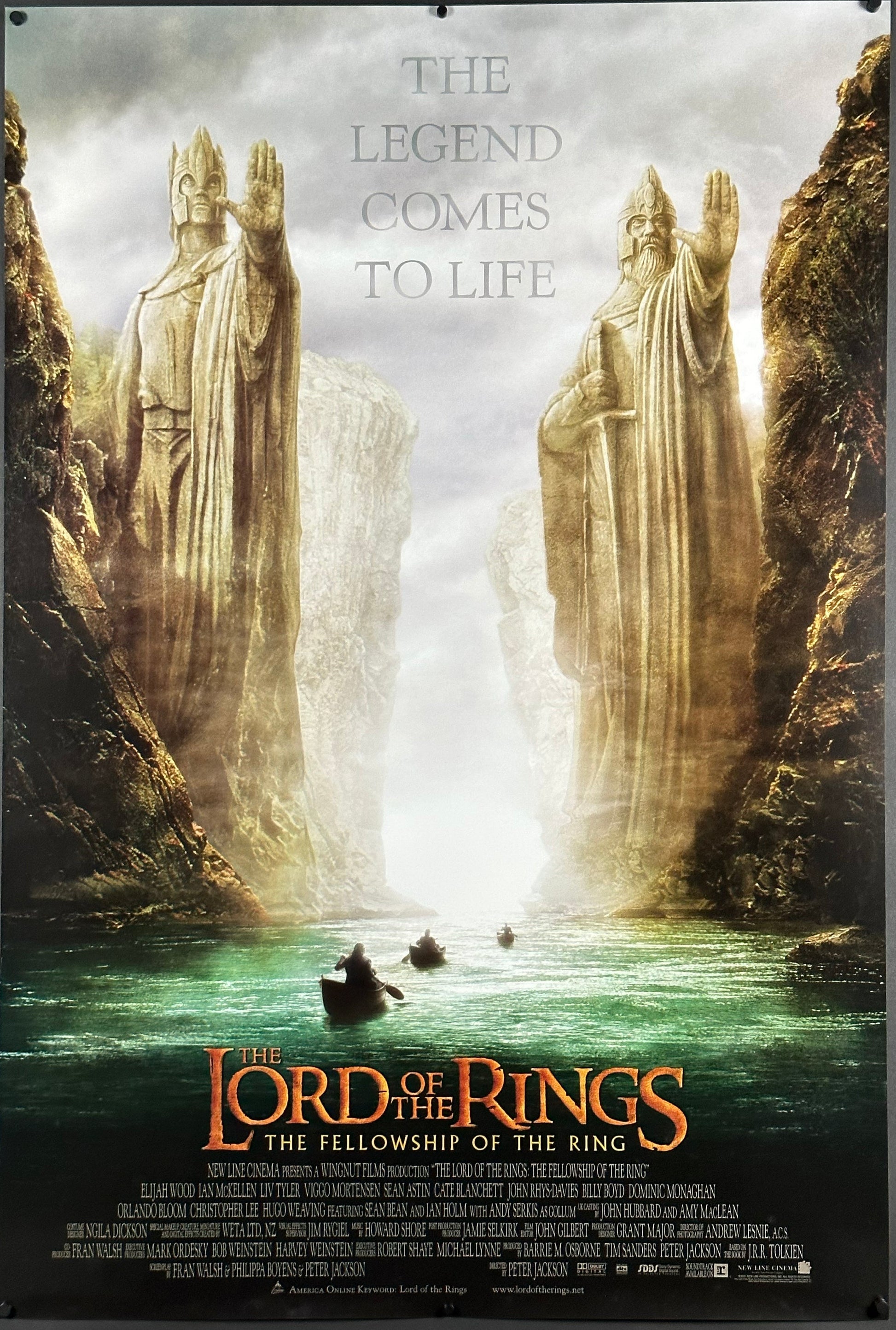 The Lord Of The Rings: The Fellowship Of The Ring US One Sheet (2001) - ORIGINAL RELEASE - posterpalace.com