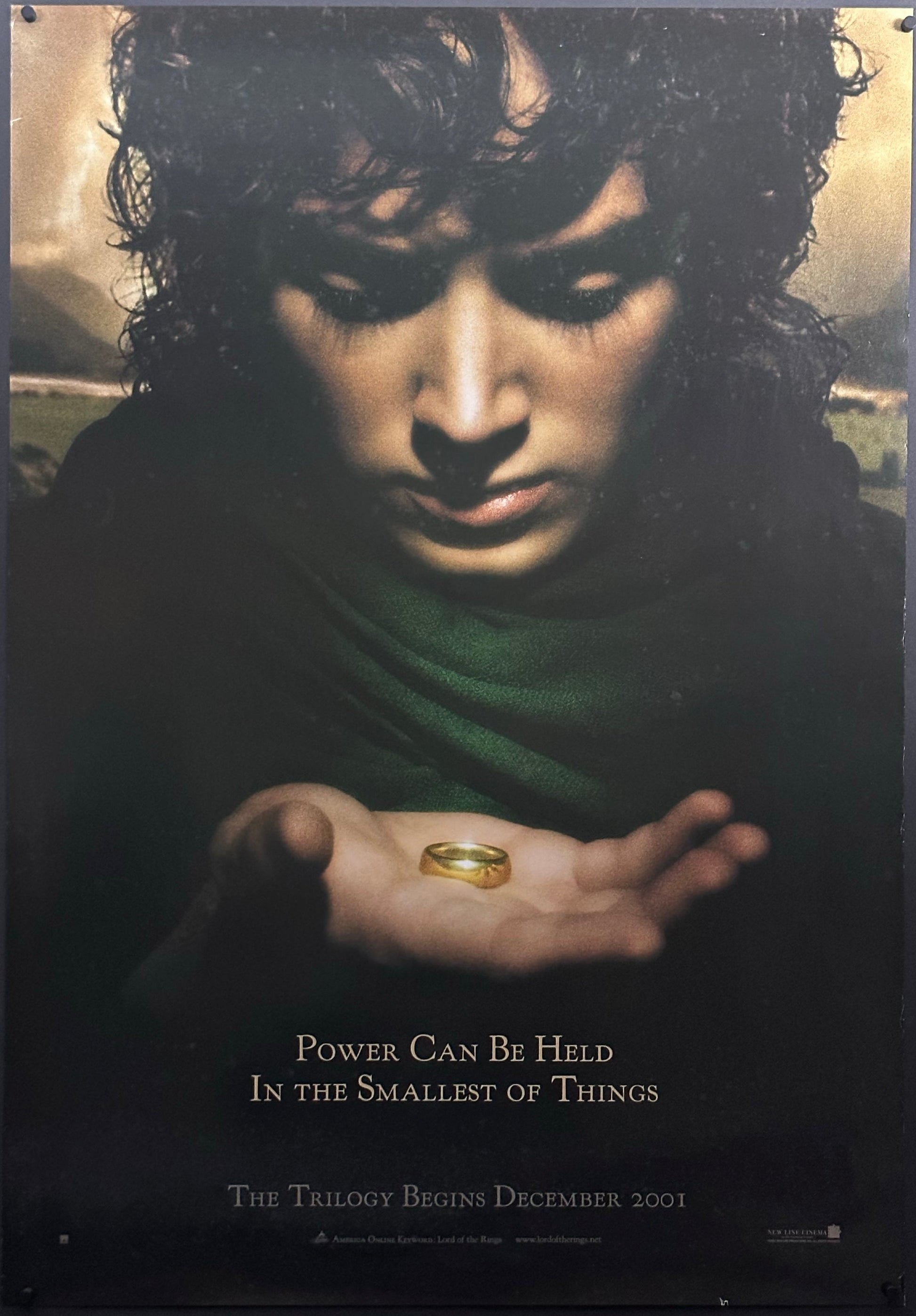 The Lord Of The Rings: The Fellowship Of The Ring US One Sheet "Power" Teaser Style (2001) - ORIGINAL RELEASE - posterpalace.com