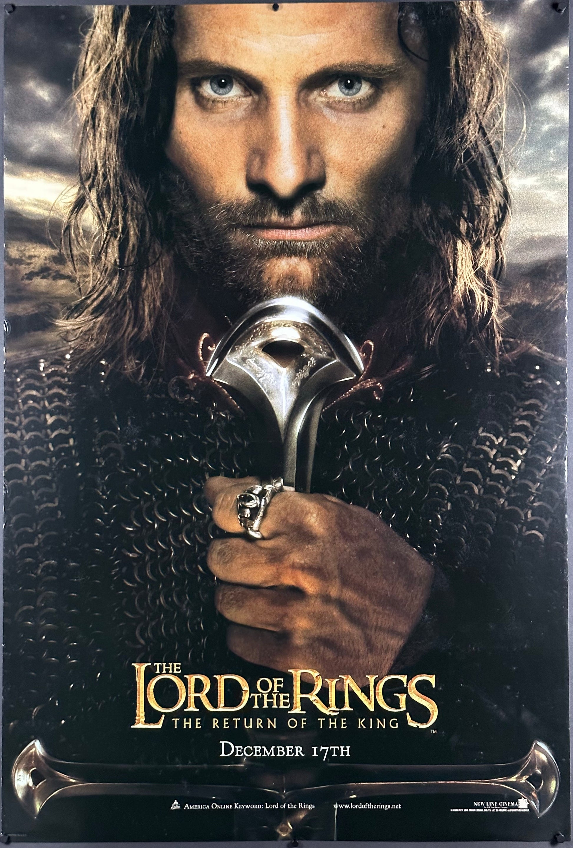 The Lord Of The Rings: The Return Of The King US One Sheet Aragorn Style (2003) - ORIGINAL RELEASE - posterpalace.com